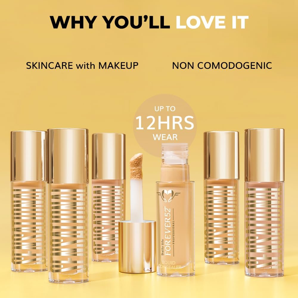 Daily Life Forever52 Sensational Matte Full Coverage Liquid Concealer for All Skin Types (Birch-04, 6ml) thumbnail