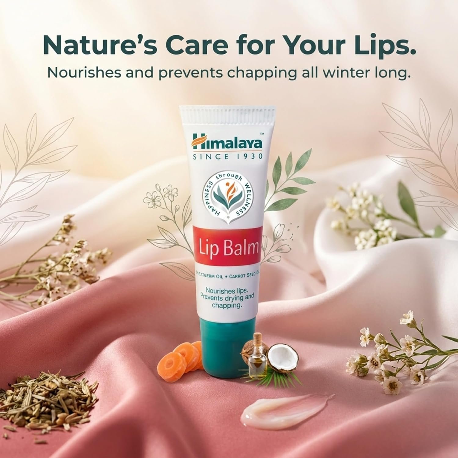 Himalaya Lip Balm 10gm| Soft| Naturally Pink Lips| Made with 100% Herbal Actives thumbnail