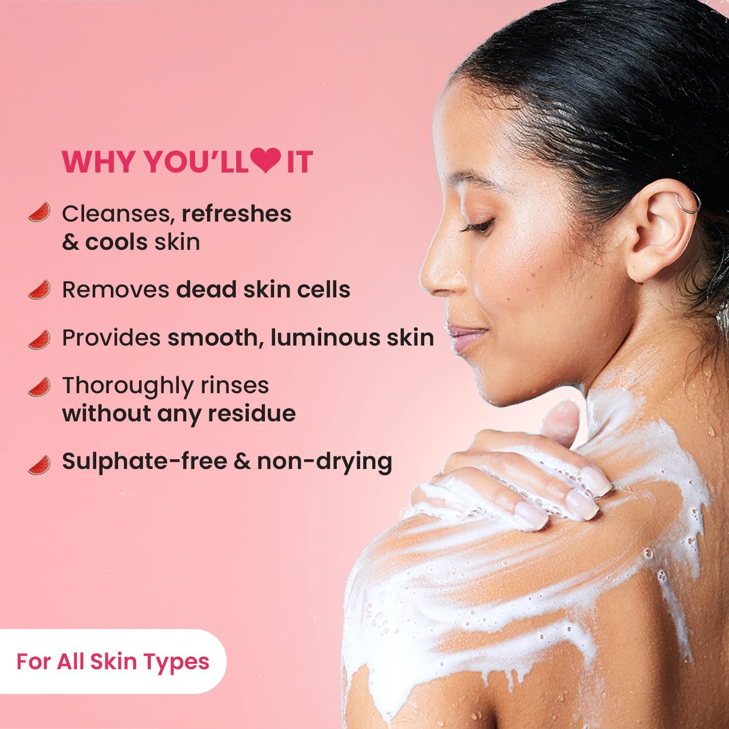 Dot & Key Watermelon + Glycolic Fresh & Cool Shower Gel For Glowing Skin | For All Skin Types | Hydrates Skin & Gently Exfoliates | Non Drying | 250 ml thumbnail