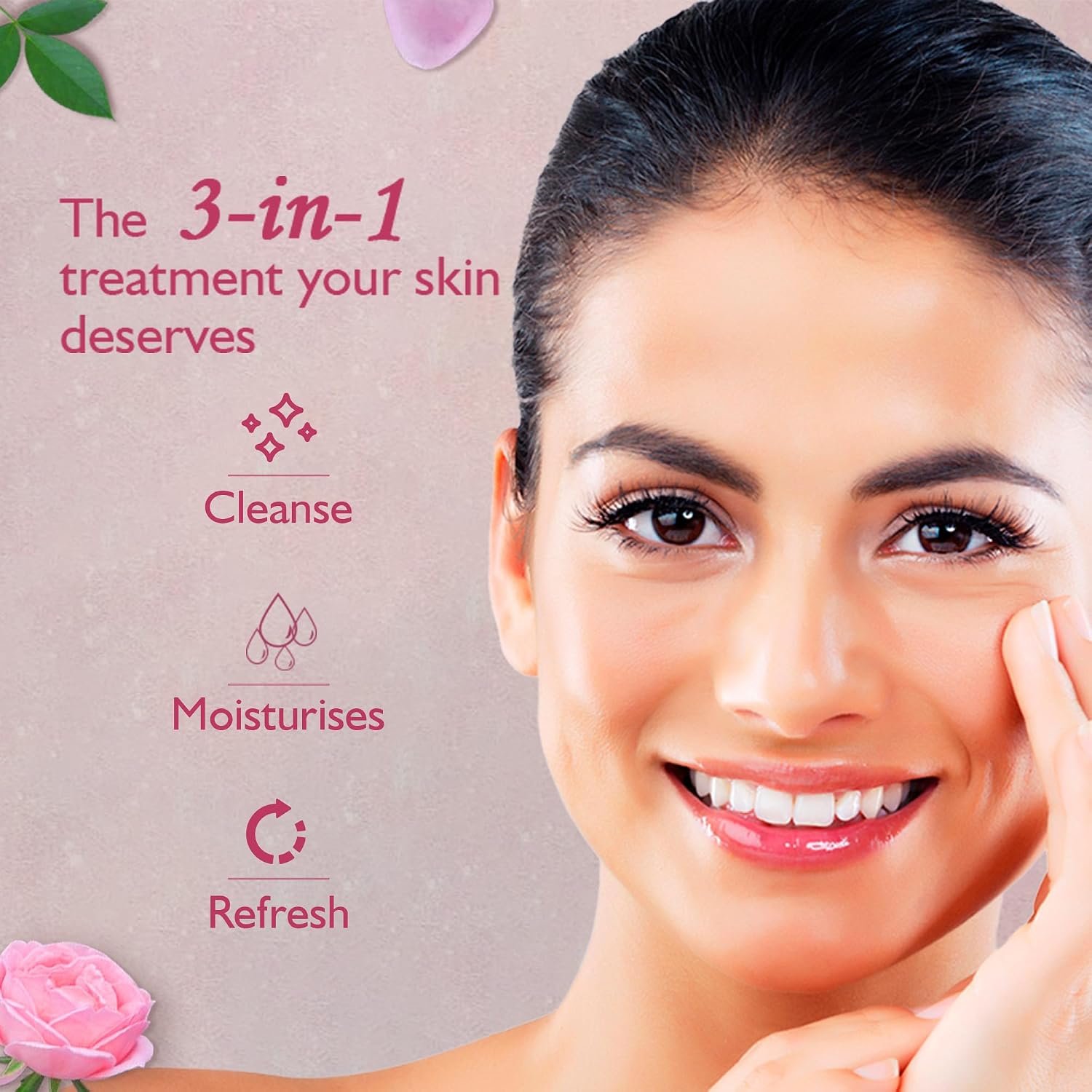 Dabur Gulabari Rose Glow Face Cleanser | Gentle Facial Cleanser for Fresh, Clean & Glowing-Looking Skin | 100ml | Pack of 1 thumbnail