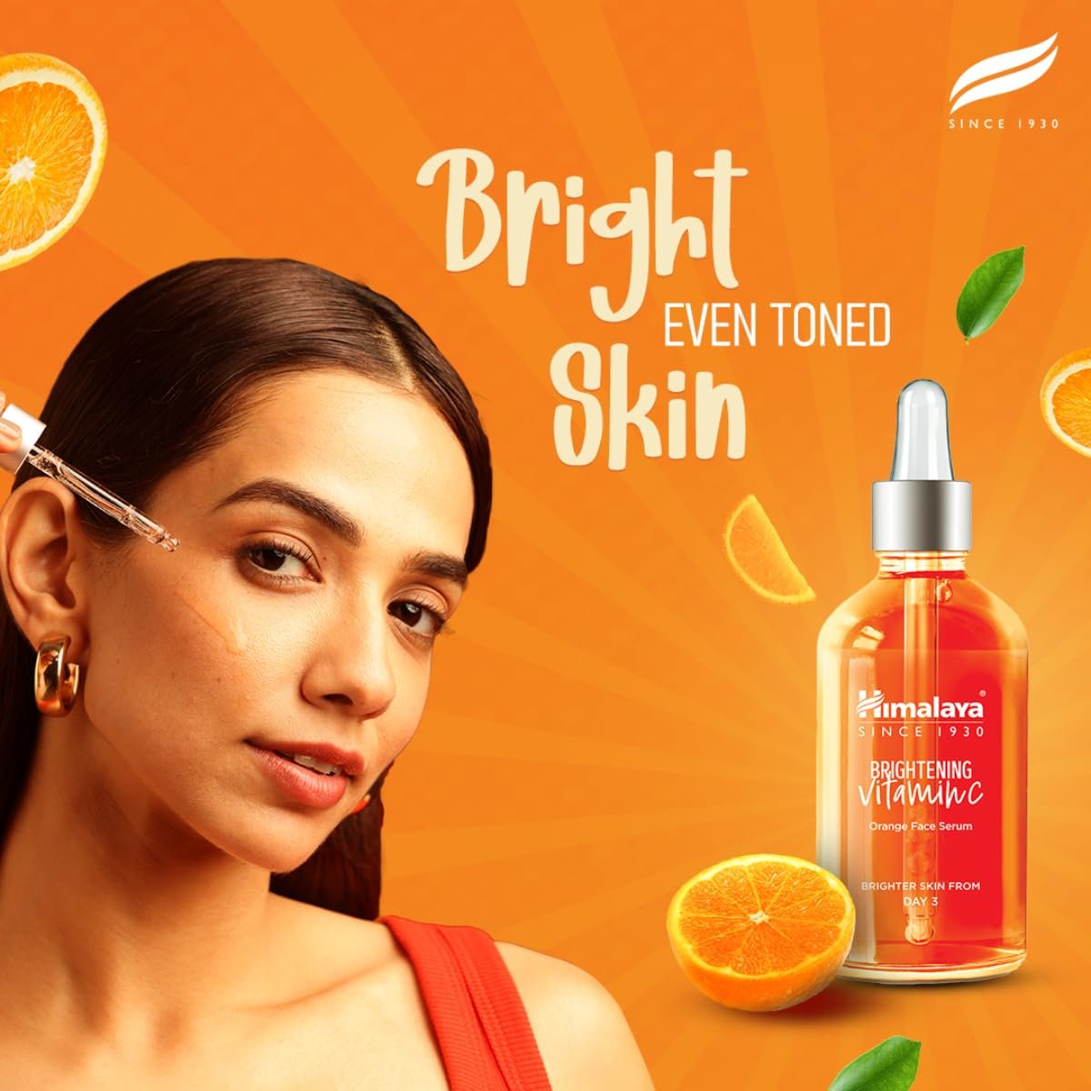 Himalaya Brightening Vitamin C Orange Face Serum, 15 mL | With Vitamin C, Niacinamide & Hyaluronic Acid | Brighter Skin from Day 3 | Dermatologically Tested thumbnail