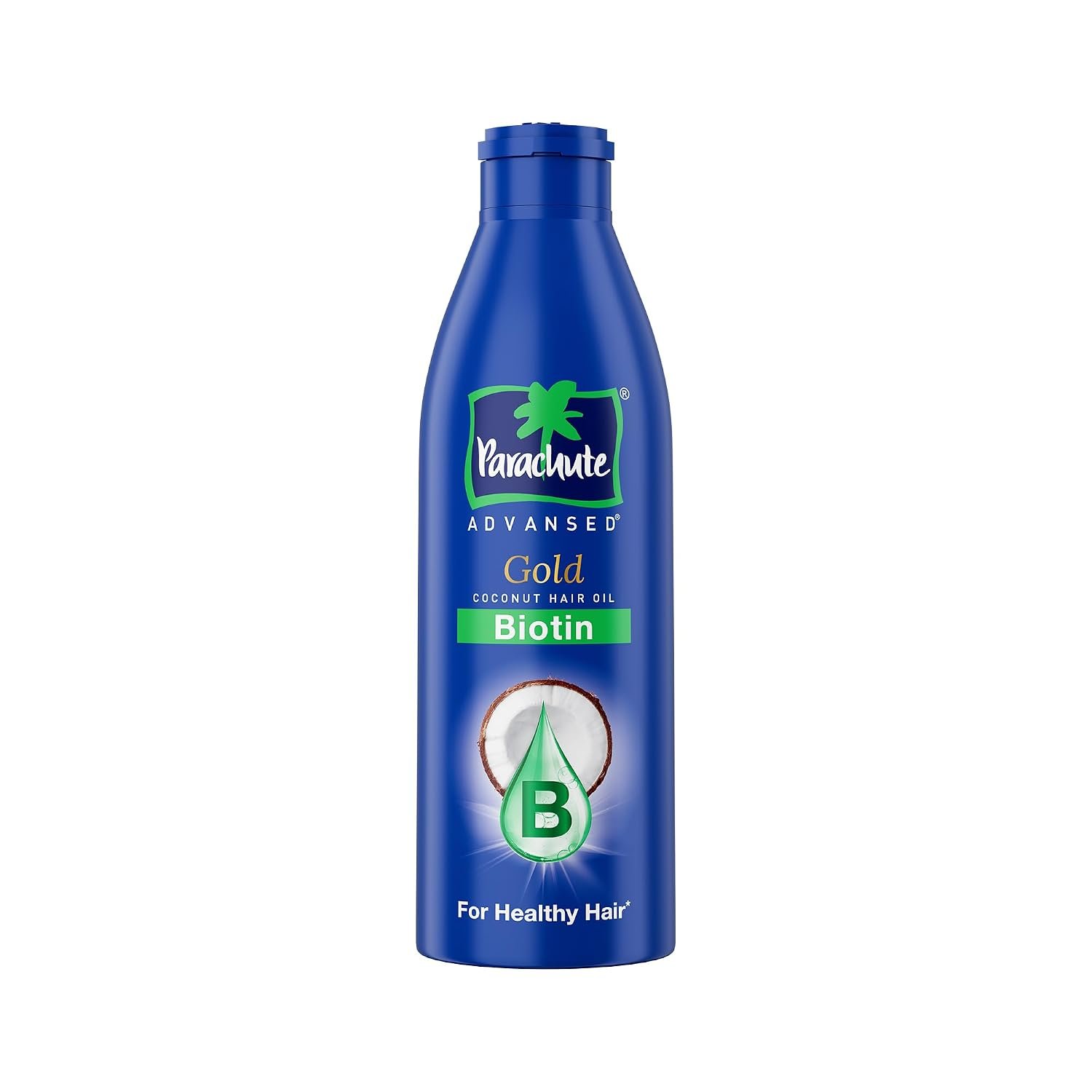 Parachute Advansed Gold Biotin & Coconut Hair Oil | Deep Nourishment for Fuller Hair| No Paraben or Silicone | 300ml