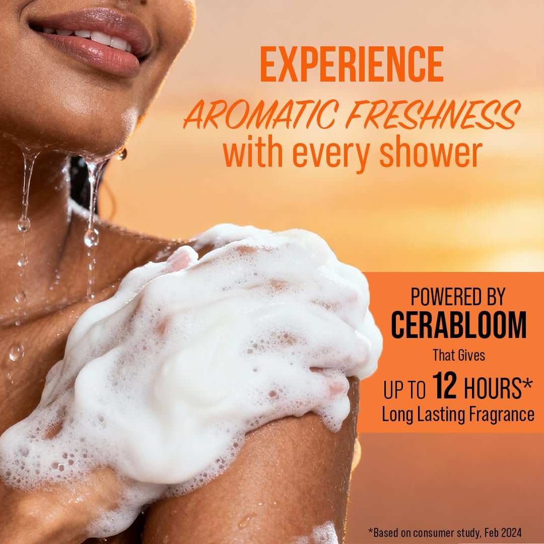 WOW Skin Science Sunset Gold� Ceramide Body Wash | Ceramide for Deep Hydration & Skin Barrier Support | Ubtan with Turmeric & Saffron for Glow | 12-Hour Fragrance with Cerabloom� | 275 ml thumbnail