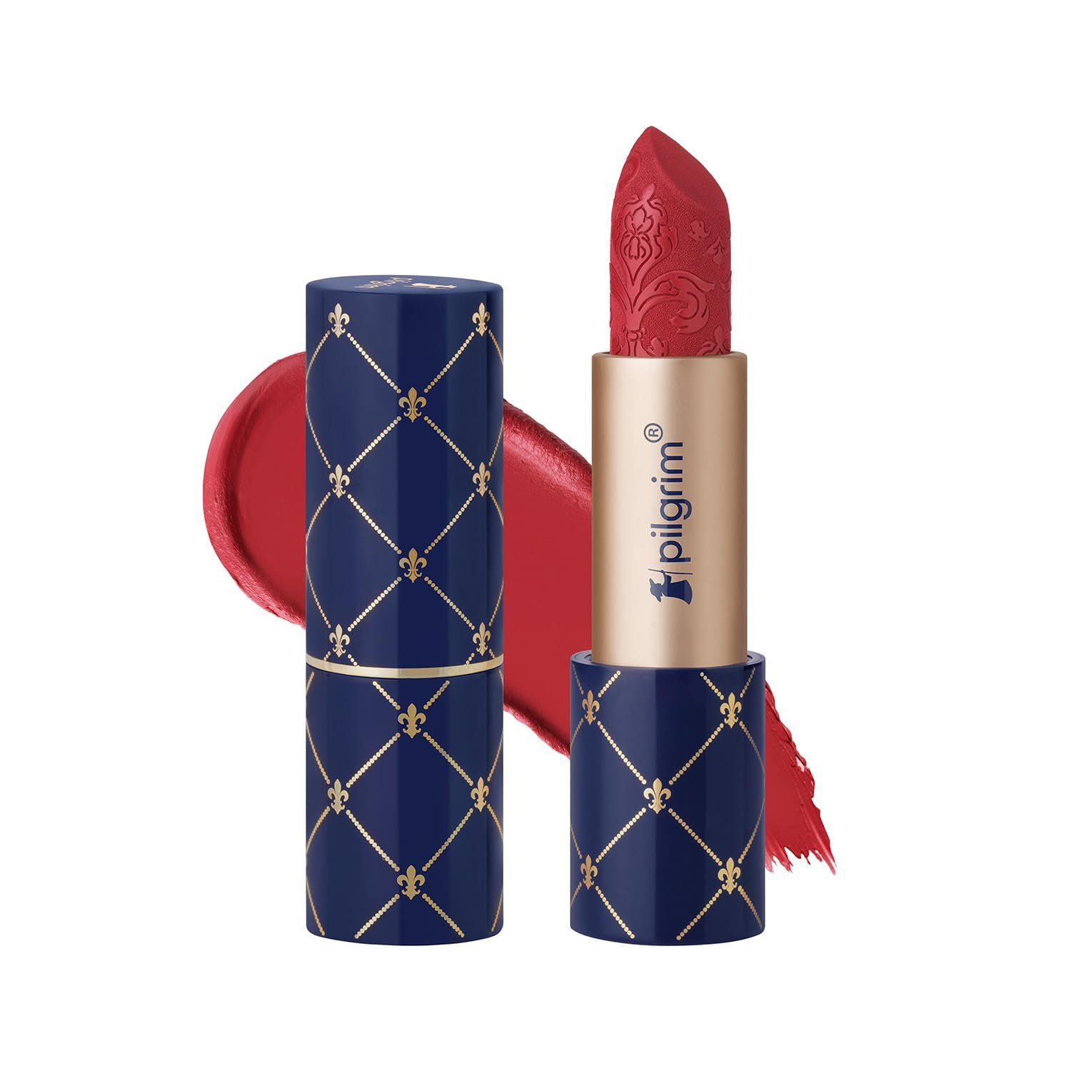 Pilgrim Oh So Crème! Bullet Lipstick with Silky-Matte Finish, Highly Pigmented and Long Lasting, Enriched with Exotic French Grape Seed Oil (French Love-13) thumbnail