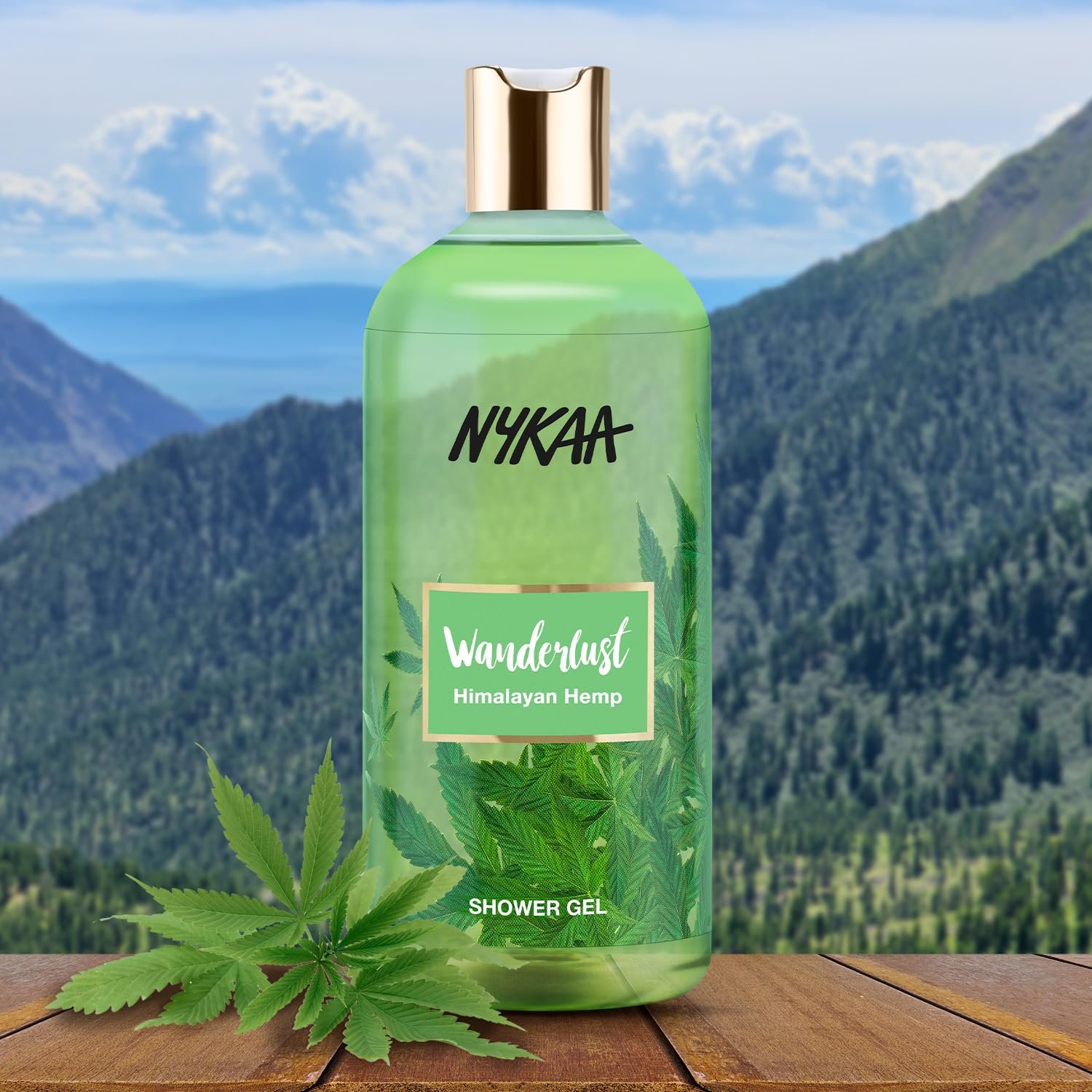 WanderlustHimalayan Hemp Shower Gel, 300 ml| Nourishes & Hydrates| Gentle Cleanser| Earthy Fragrance of Hemp |Enriched With Aloe Vera| Paraben-Free, Vegan Formula| Suitable for All Skin Type thumbnail