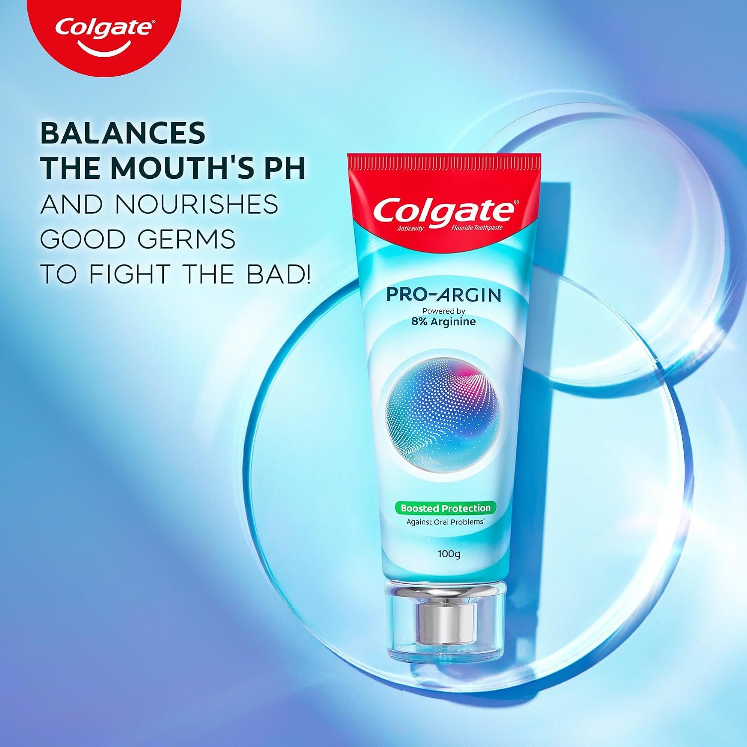 Colgate Pro Argin Toothpaste, Sensitivity Protection in 60 Seconds, 8% Arginine, Boosted Protection against Sensitivity, Enamel Damage, Oral pH, Cavities (100g) thumbnail