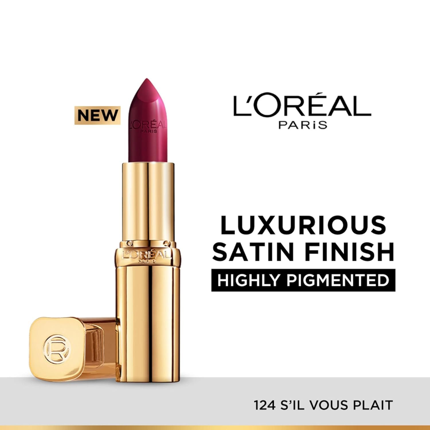 L'Oréal Paris Color Riche Satin Lipstick, 124 S'il Vous Plait thumbnail