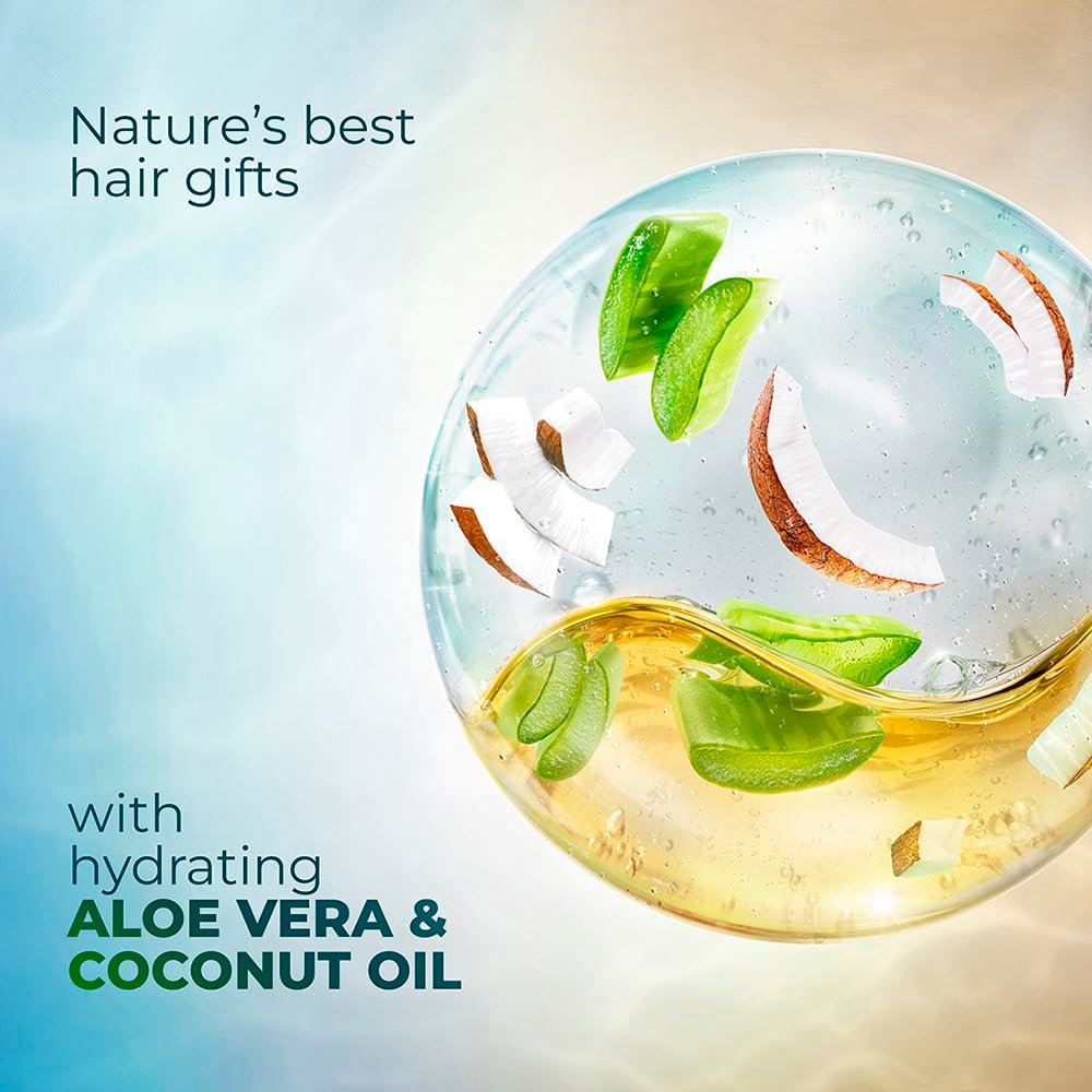 Sunsilk Coconut Oil & Aloe Vera Bouncy Volume Oil Blends Shampoo | Volume Shampoo | With No Added Parabens | 370 ML thumbnail