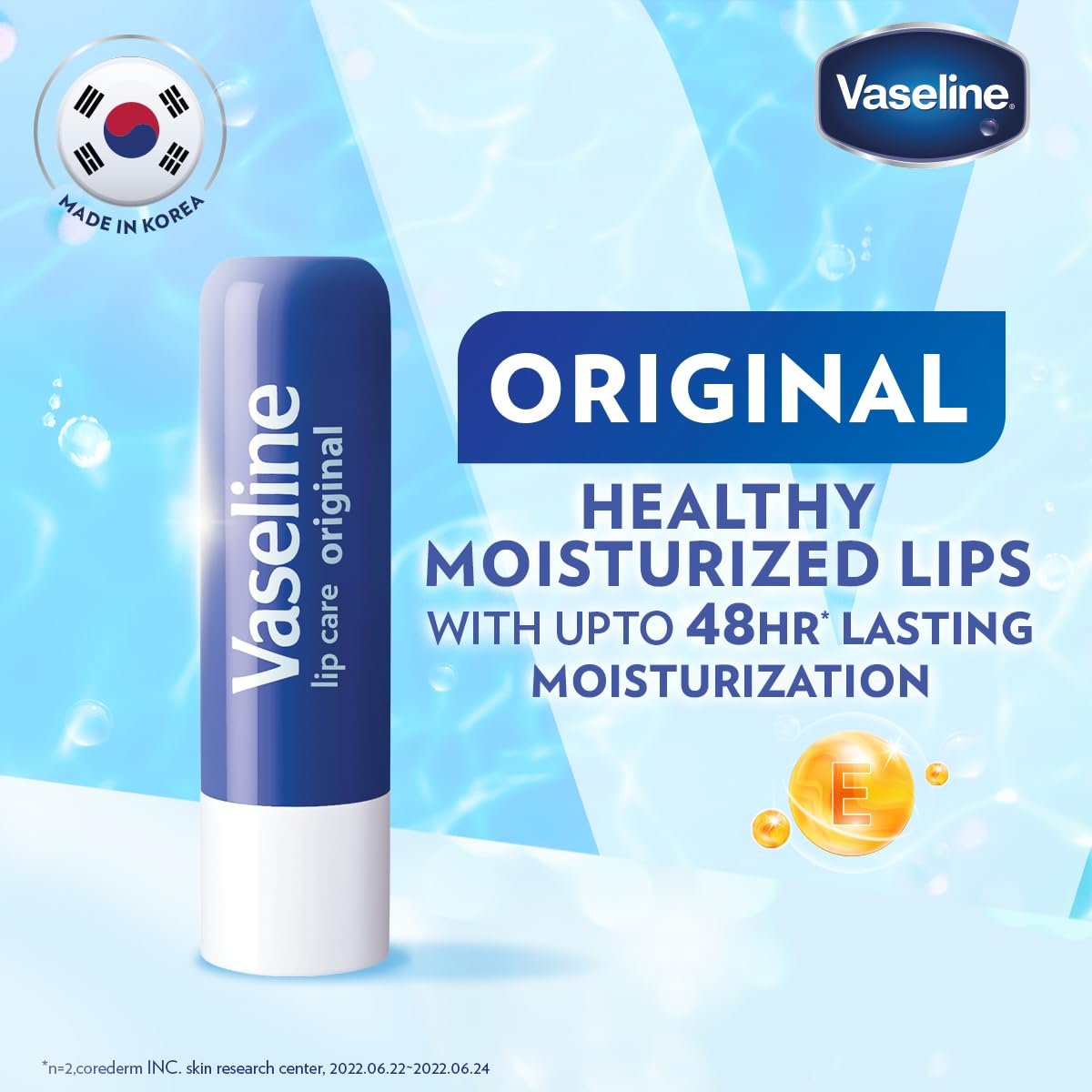 Vaseline Lip Care | Original Lip Balm Stick | up to 48Hr moisturization | with petroleum jelly & vitamin E | made in South Korea | 4.8g thumbnail