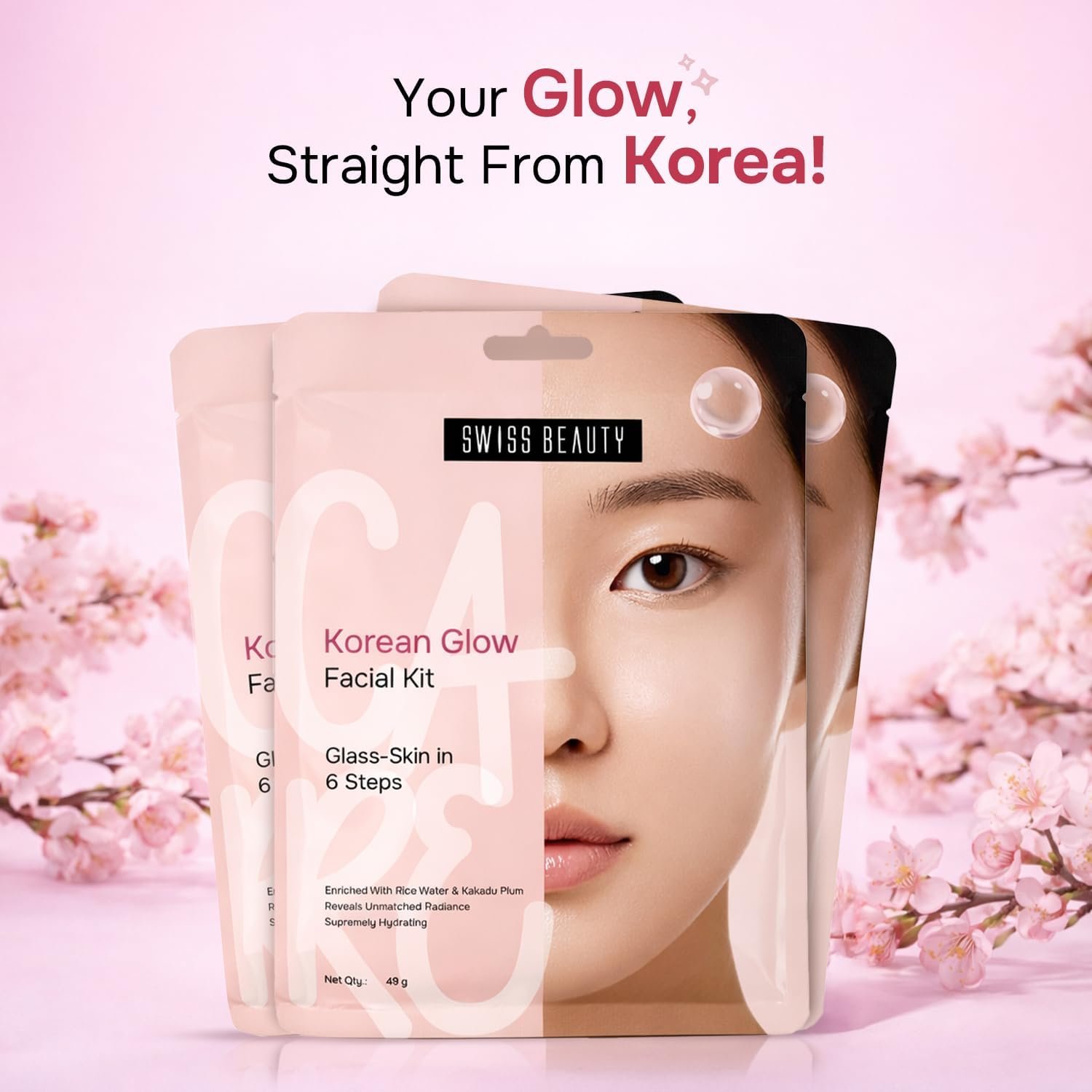 Swiss Beauty Care Korean Glow Facial Kit /  49g thumbnail
