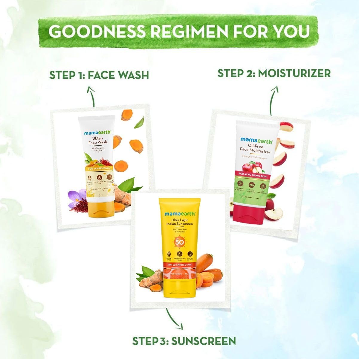 Mamaearth Ultra Light Indian Sunscreen SPF 50 PA ++++ 80g thumbnail