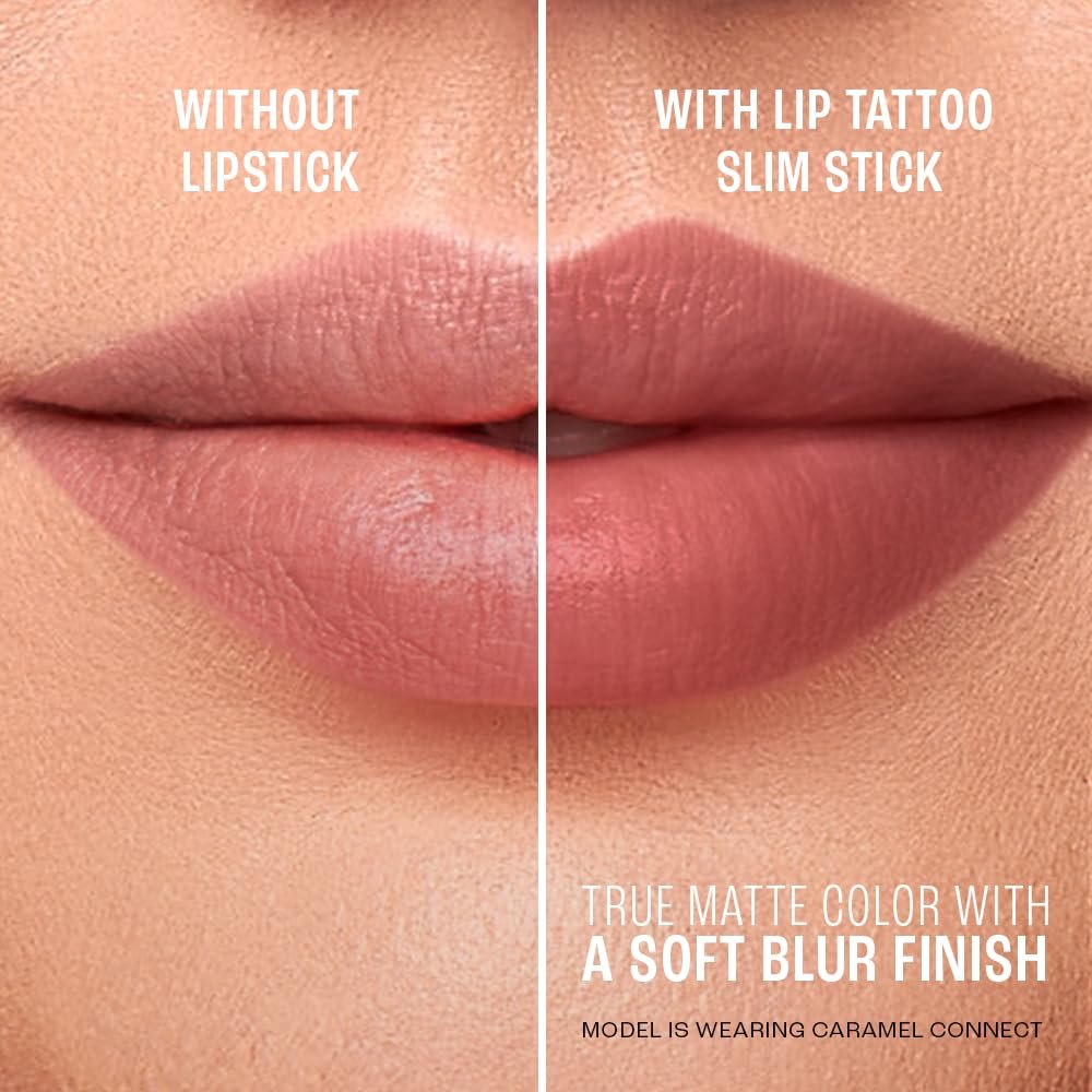Lakme 9to5 Lip Tattoo Matte Slim Stick, Red Coat, 2g, for Intense Color and Full Coverage, with Bakuchiol and Vitamin E, Smudgeproof and Waterproof, Long-Lasting Lipstick for Women thumbnail