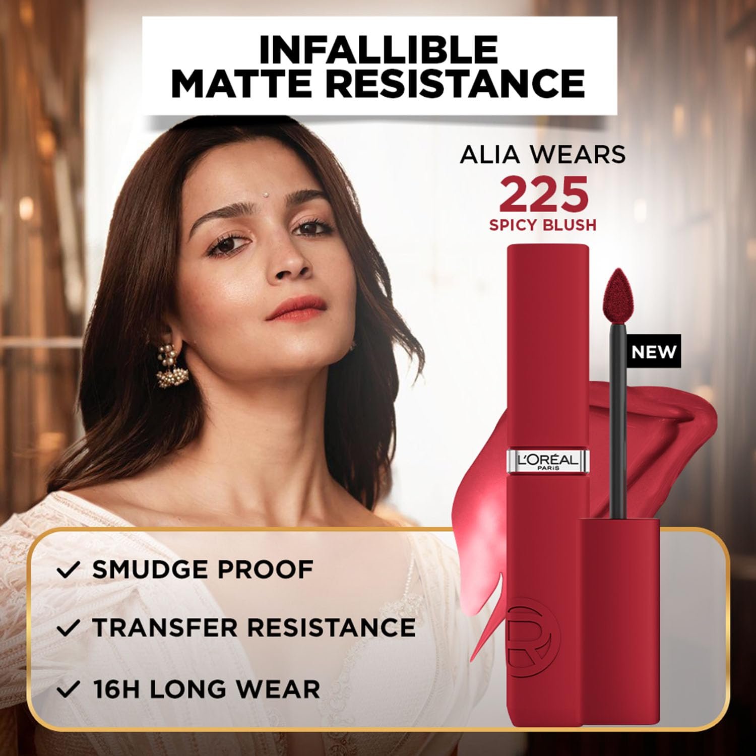L'Oreal Paris Infallible Matte Resistance Lipstick, 490 Love at First Sight thumbnail