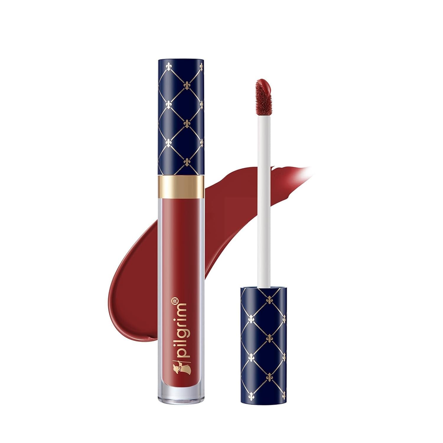 Pilgrim Oh So Crème! Premium Matte Liquid Lipstick | Most Lightweight & Transfer-proof Lipstick | Highly Pigmented & Long-Lasting | 3.5ml (Rouge Crush-13) thumbnail