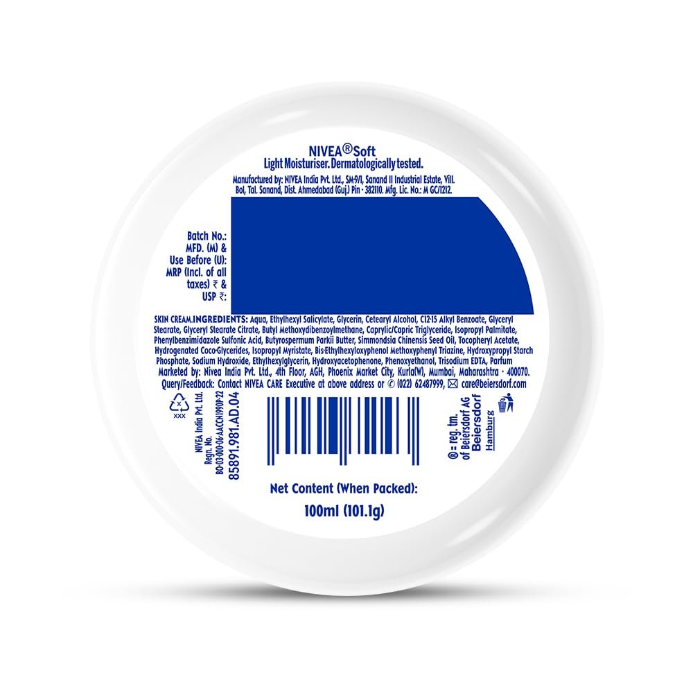 NIVEA Soft Daily UV Light Moisturising Cream with SPF-15, 100ml thumbnail