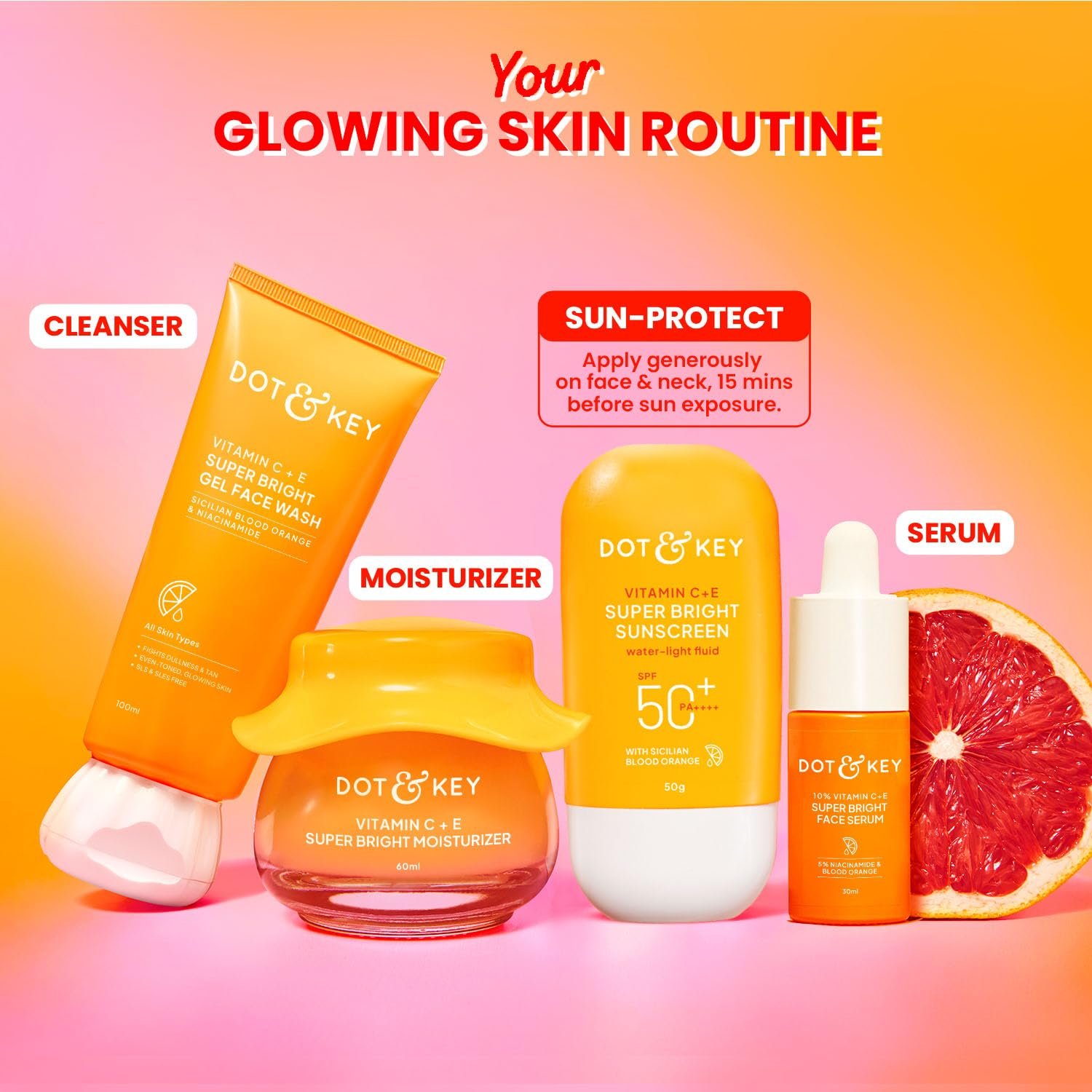 Dot & Key Vitamin C + E Super Bright Sunscreen In-Vivo Tested SPF 50+ PA++++ 50g thumbnail