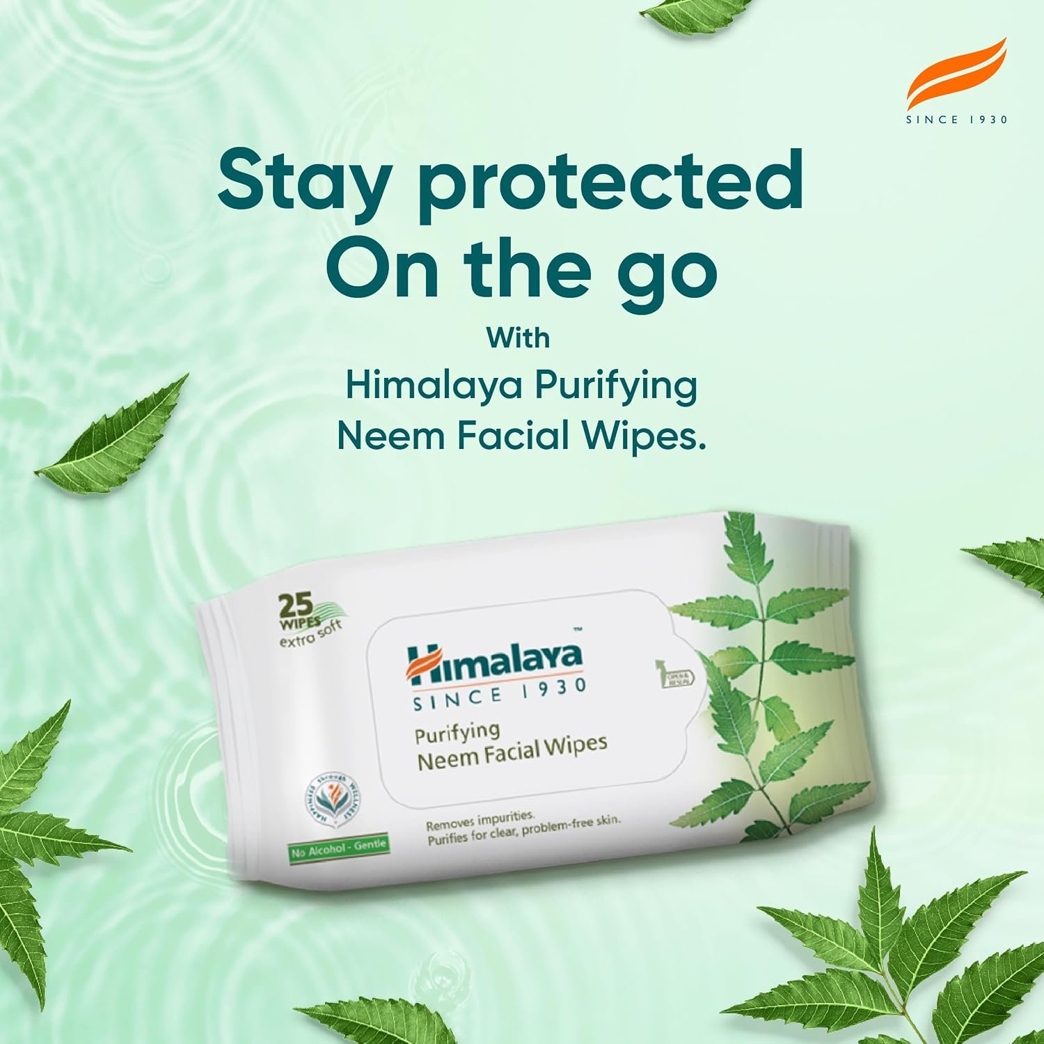 Himalaya Purifying Neem Facial Wipes, 25 Count thumbnail