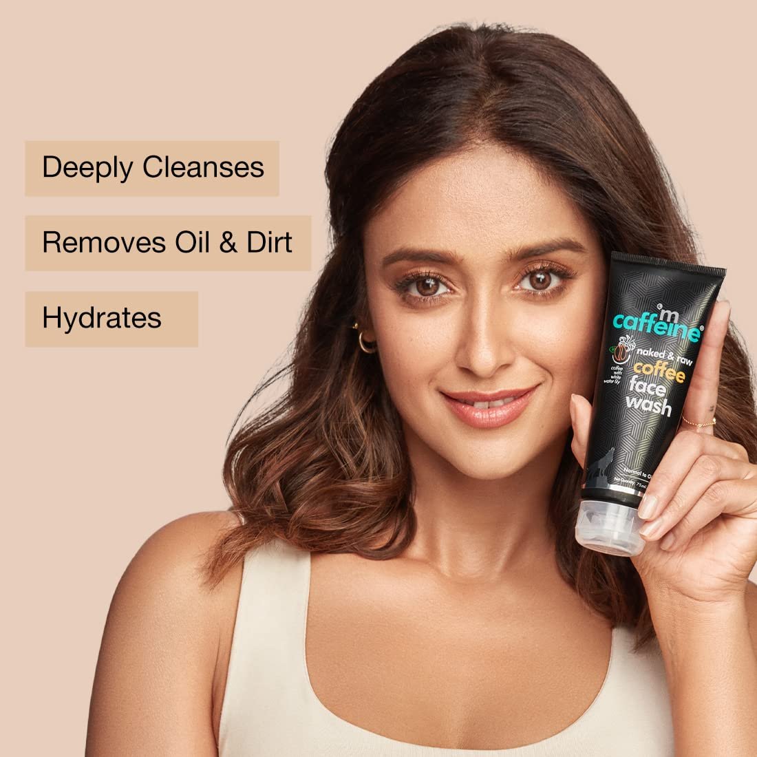 mCaffeine Tan Removal Face Wash for Men & Women | Coffee Face Wash for Oily Skin & Normal Skin | Daily Use Face Cleanser for Hot & Humid Weather - 75ml thumbnail
