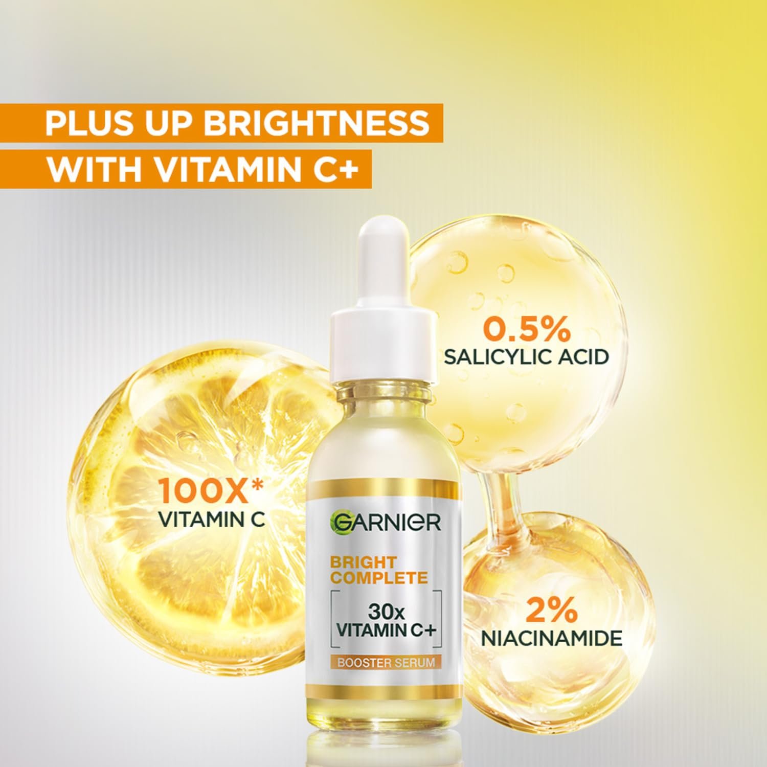 Garnier Vitamin C + Face Serum for Skin Brightening & Anti-Dark Spots, 30ml  |Suitable for Oily, Dry, Sensitive Skin |For Men thumbnail