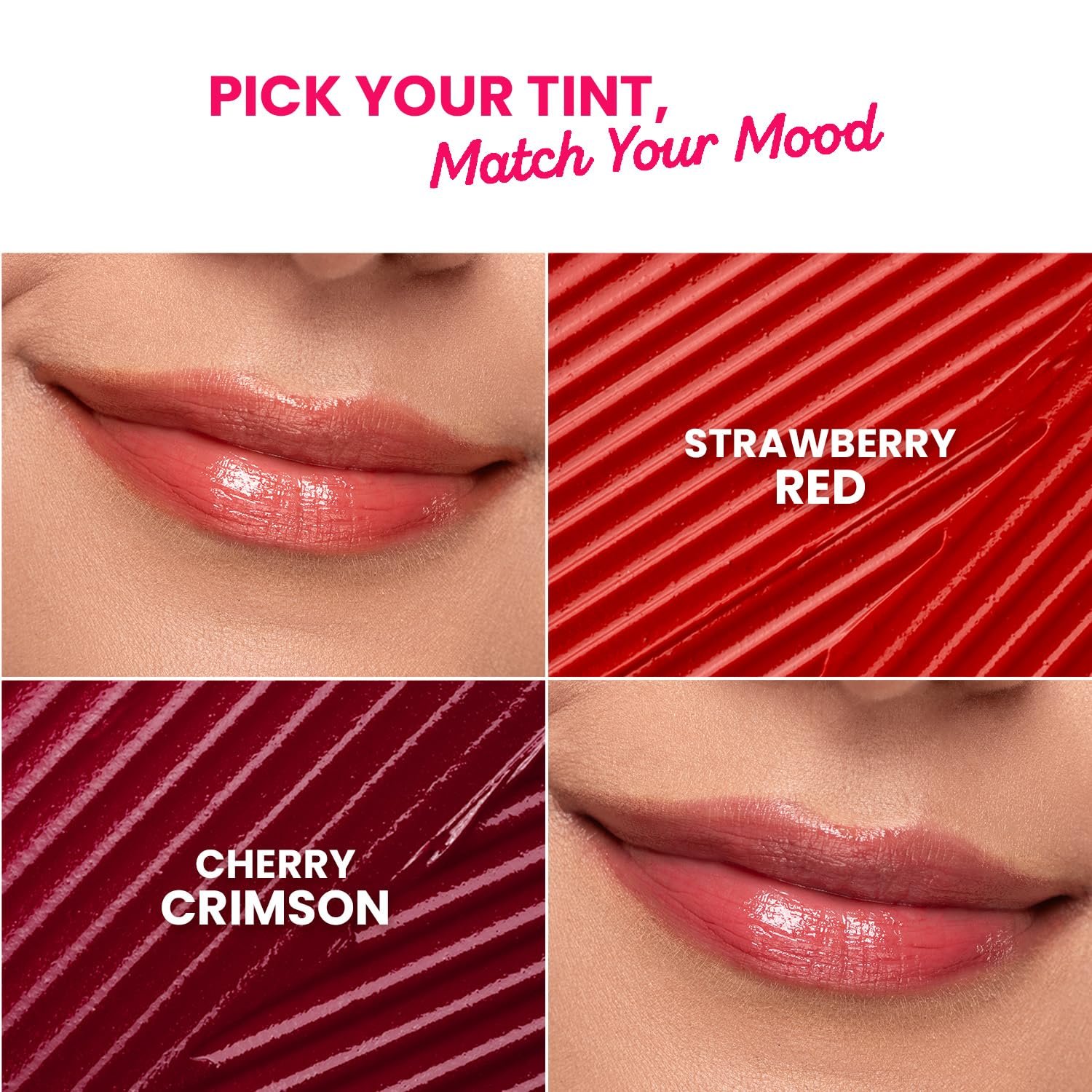 Dot & Key Barrier Repair Hydrating Lip Balm SPF 50 | Cherry Crimson | Repairs Damaged Lip Barrier | High Tinted | 4.5 gm thumbnail