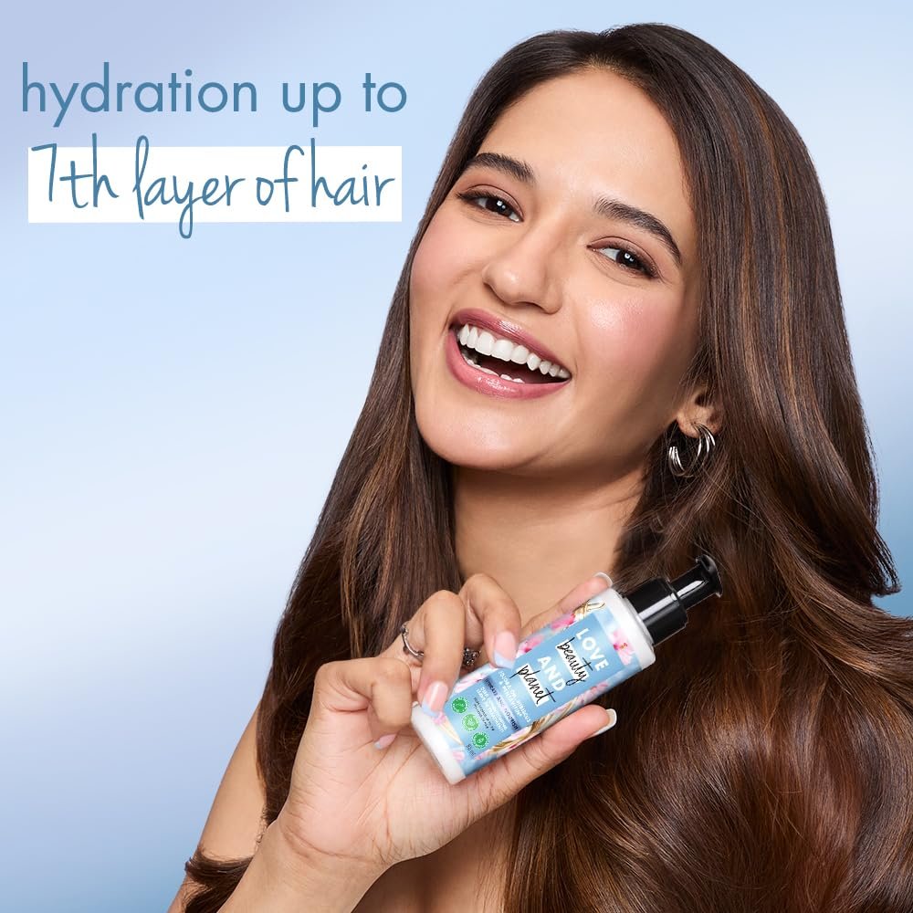 Love Beauty & Planet Jojoba Oil, Hibiscus & Pentavitin Hydrate & Nourish Shampoo | Sulfate-Free Hair Cleanser for Hydrated, Soft, Smooth & Healthy-Looking Hair | 400ml thumbnail