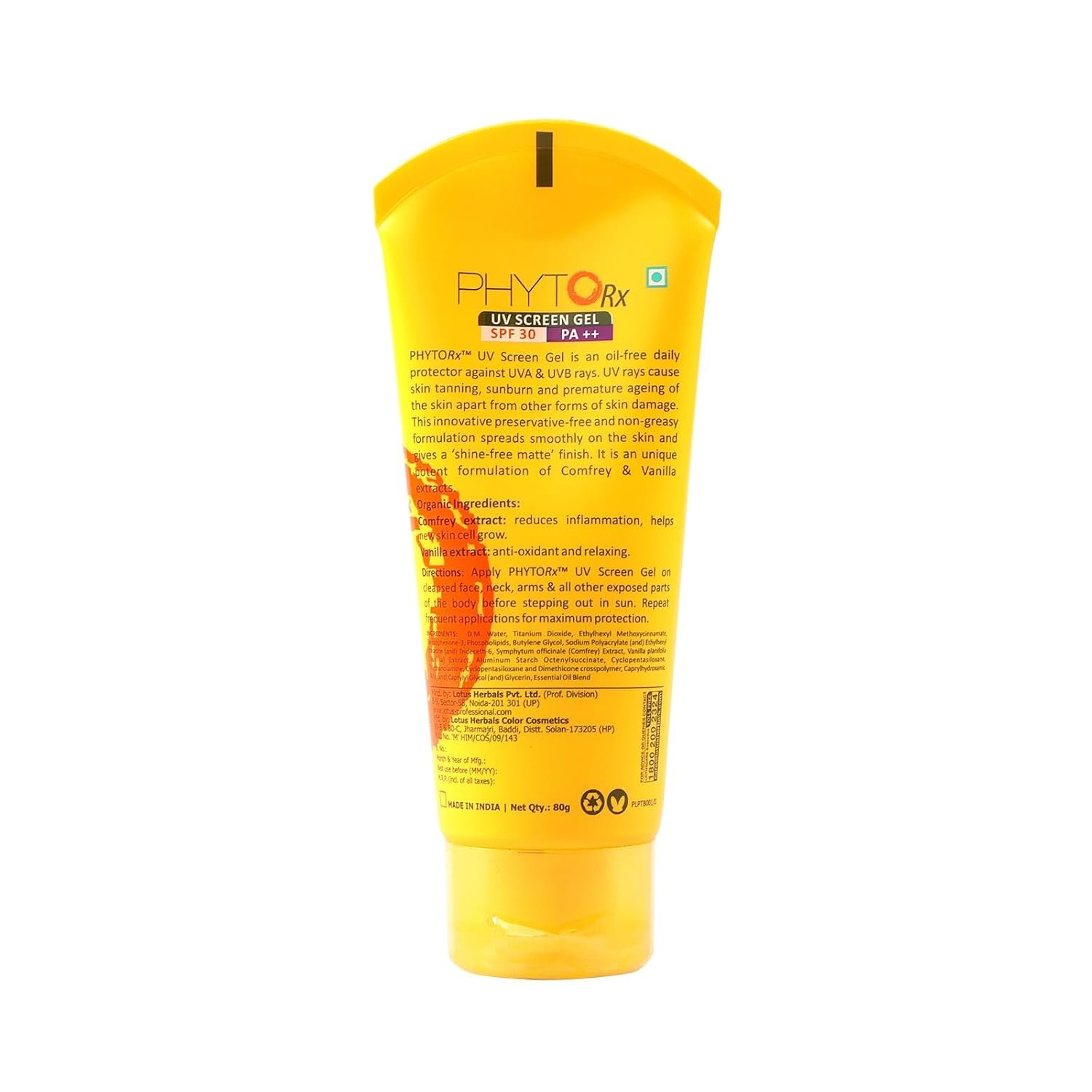 LOTUS PROFESSIONAL UV SCREEN GEL SPF 30 PA++ 80g thumbnail