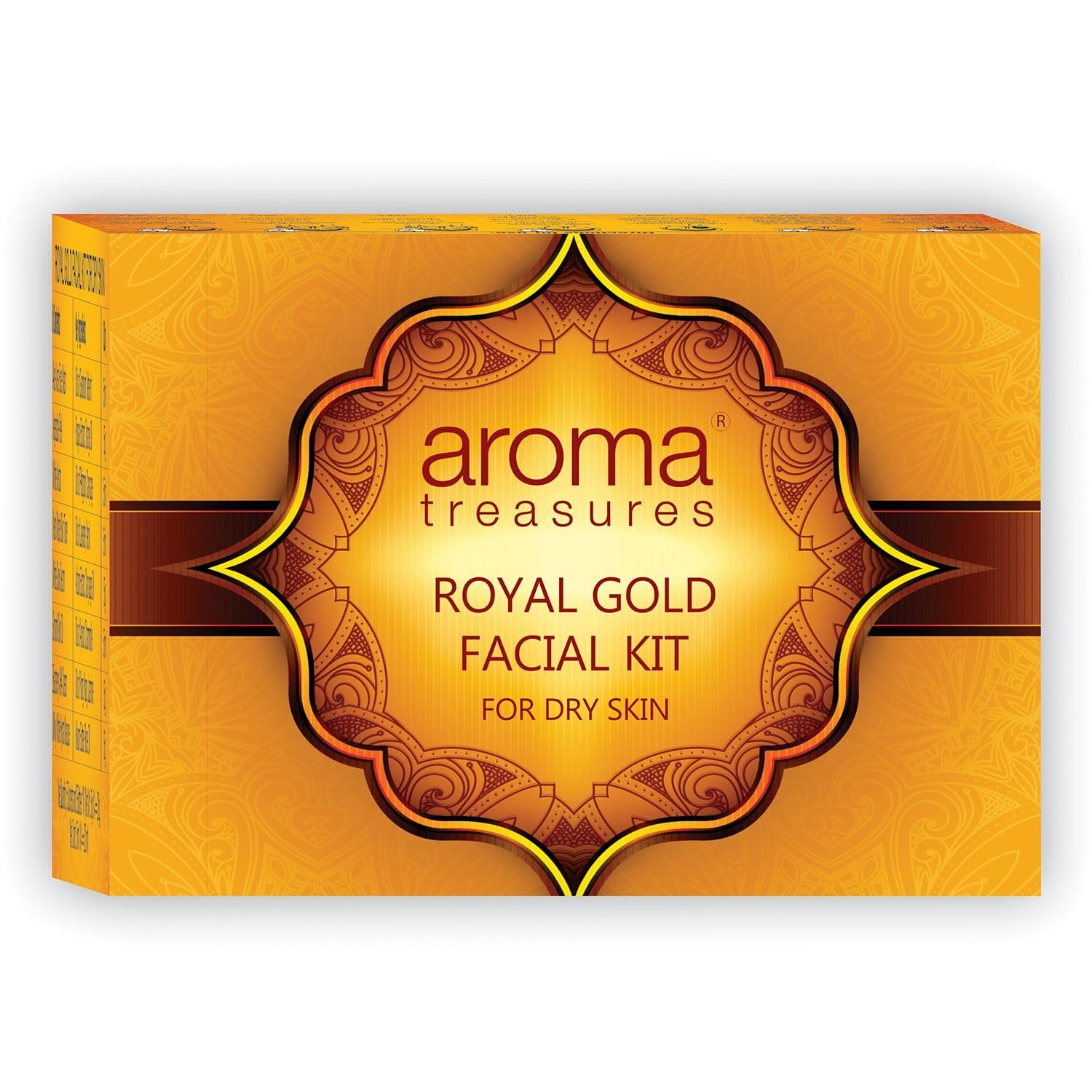 Aroma treasures one time use facial kits with natural ingredients (Royal gold facial kit - Dry Skin)