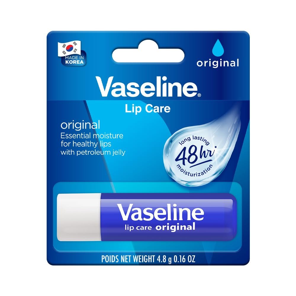 Vaseline Lip Care | Original Lip Balm Stick | up to 48Hr moisturization | with petroleum jelly & vitamin E | made in South Korea | 4.8g thumbnail