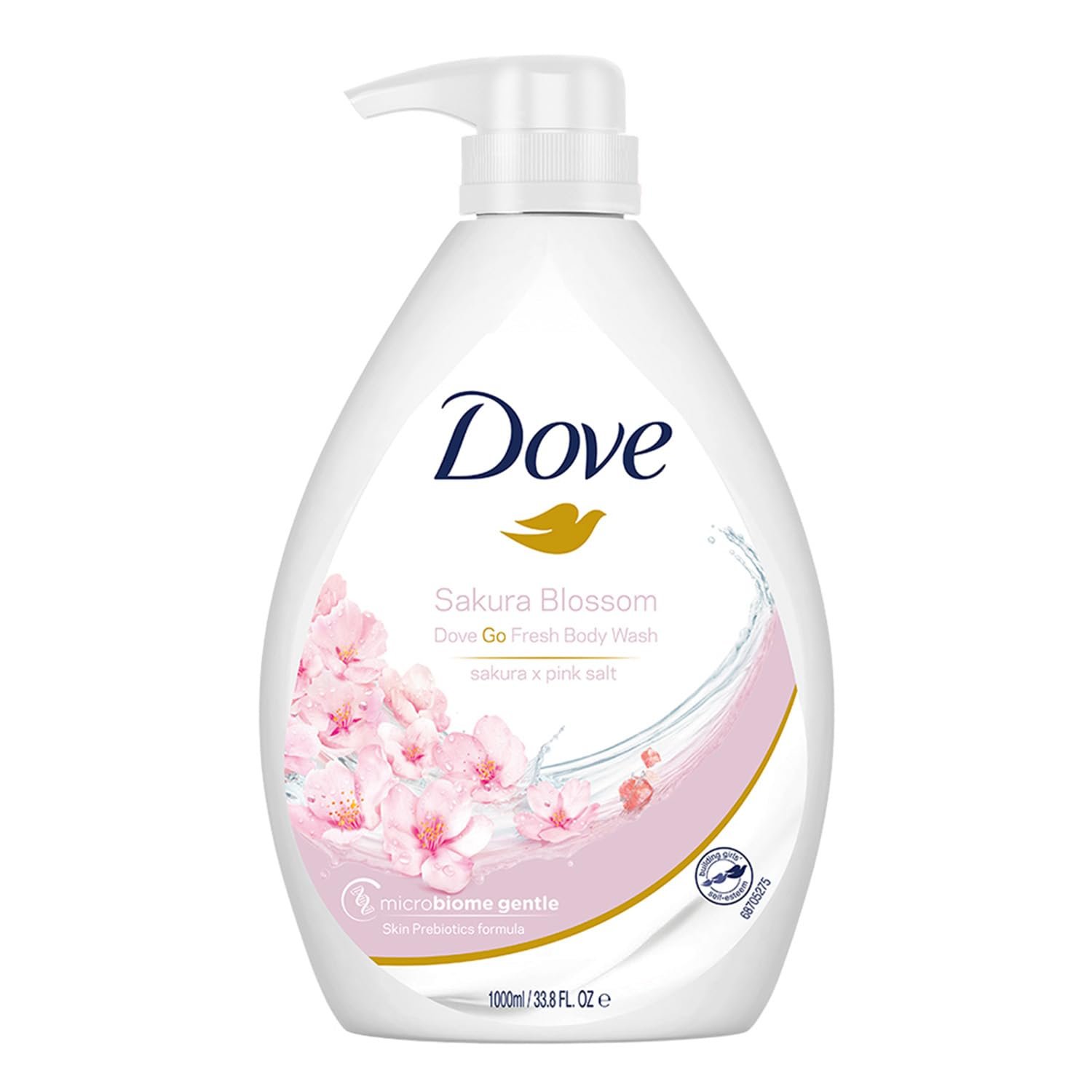 Dove Refreshing Sakura Blossom Body Wash with Himalaya Pink Salt for Replenished Skin, 1L thumbnail