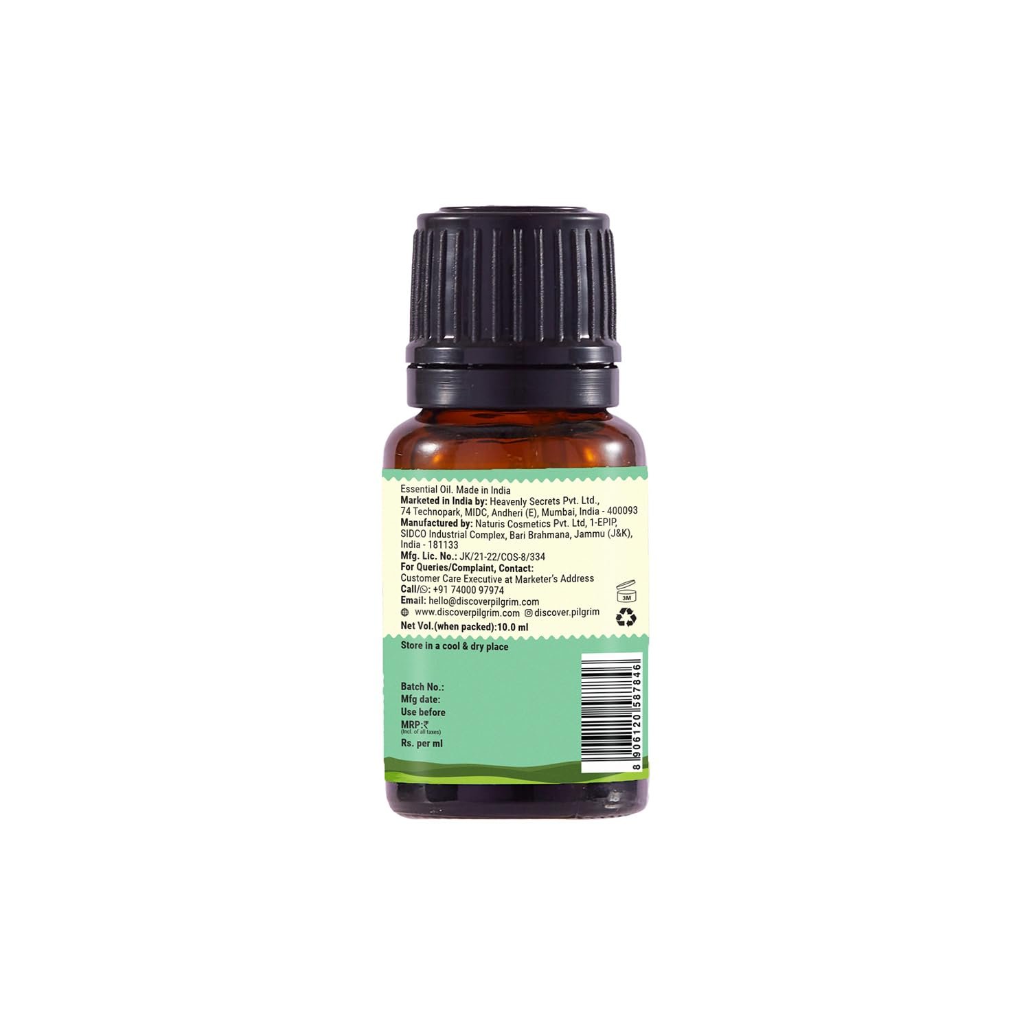 Pilgrim Spanish Rosemary Oil for HairGrowth, HairFall Control & Hair Strengthening 10ml | Rosemary essential oil for hairgrowth | Reduces Hair Fall | Strengthens Hair& Balances Scalp thumbnail