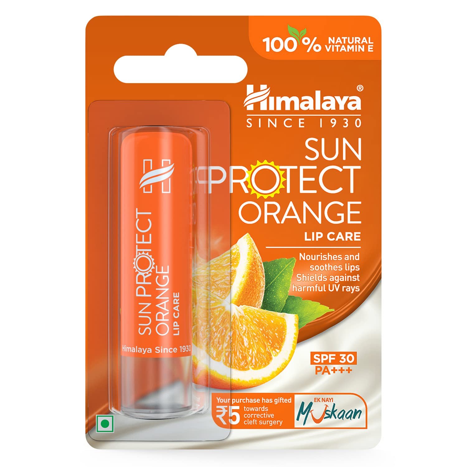 Himalaya Sun Protect Orange Lip Care Lip Balm Stick - 4.5g thumbnail