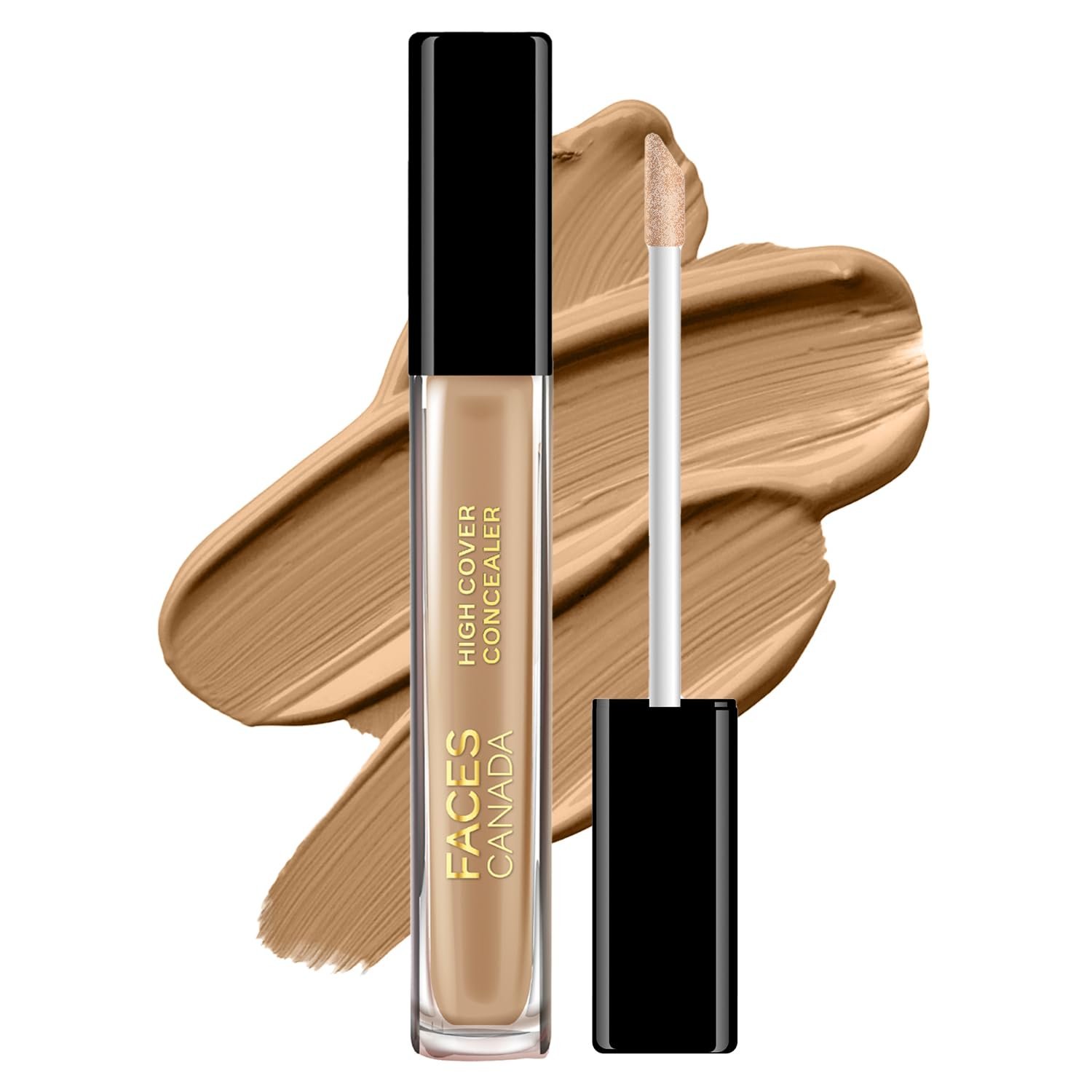 FACES CANADA High Cover Concealer - Honey Creme 02, 4ml | High Coverage Liquid Concealer | Blends Easily | With Shea Butter & Vitamin E thumbnail
