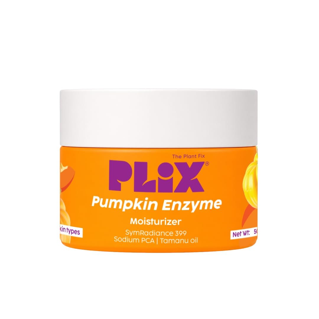 PLIX The Plant Fix Pumpkin Face Moisturizer for Glow-Boosting Hydration | Lightweight Gel Texture, Non-Greasy & Quick Absorbing | All Skin Types thumbnail