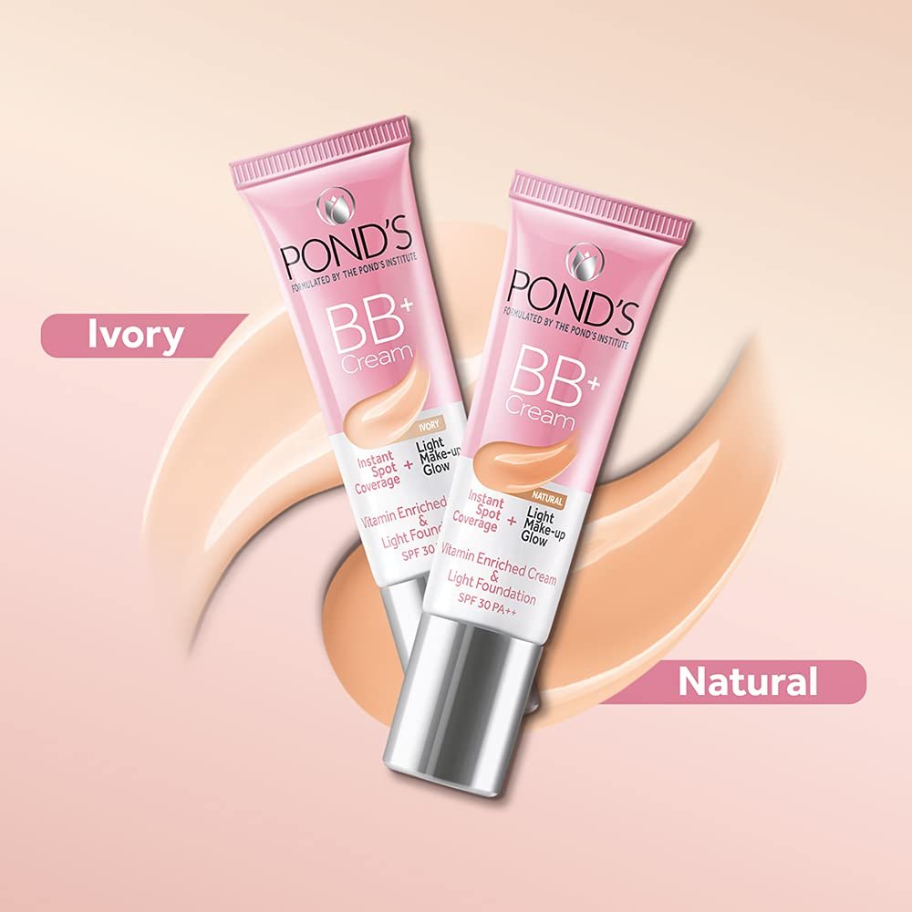POND'S BB+ Cream | Instant Spot Coverage | Light Make-up Glow | Ivory 9g thumbnail