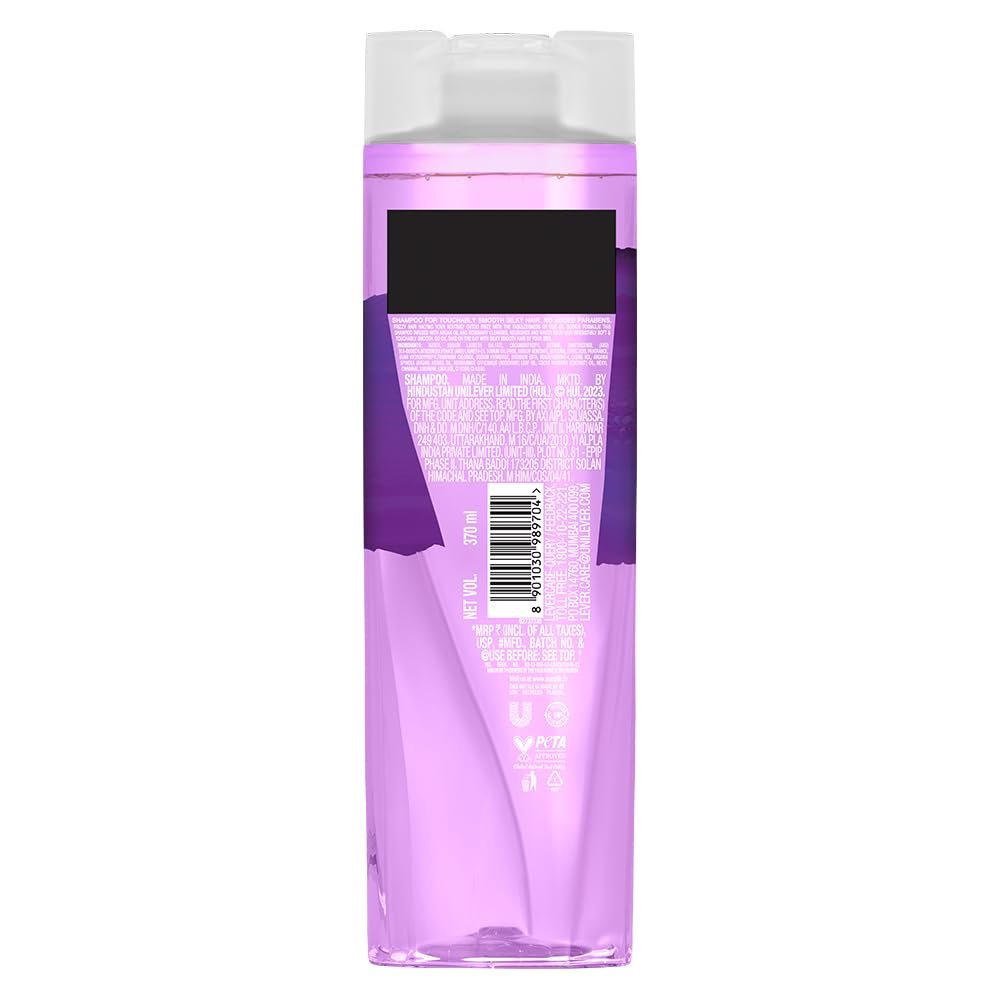 Sunsilk Argan Oil & Rosemary Frizz Smooth Oil Blends Shampoo | for Frizzy Hair | with No Added Parabens | 370 ML thumbnail