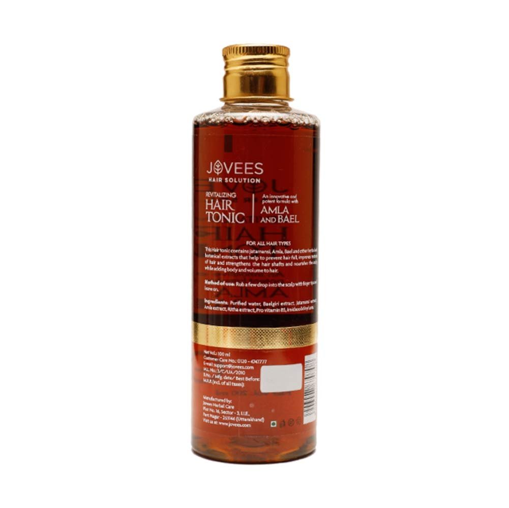 Jovees Herbal Revitalising Amla & Bael Hair Tonic | Gives Long, Strong & Thick Hair | For All Hair Types 200ml thumbnail