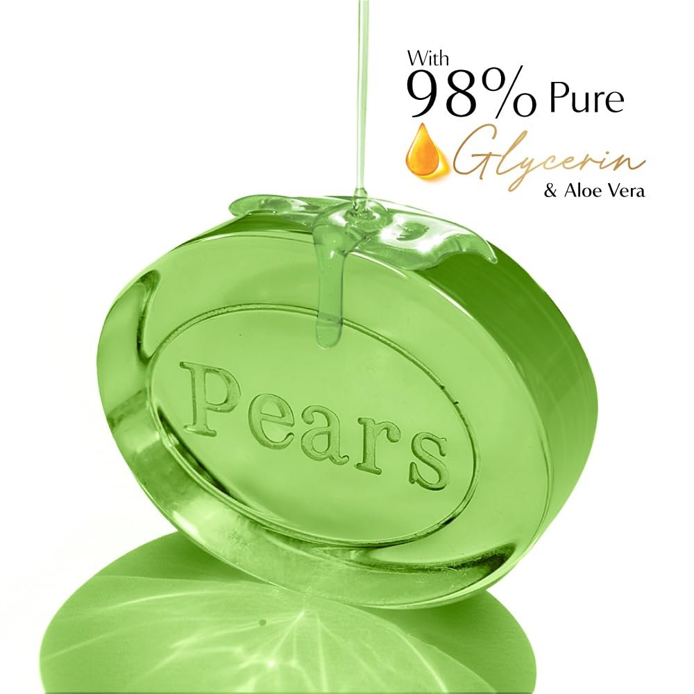 Pears Naturalé Aloe Vera Detoxifying Soap Bar | Refreshing Cleansing Bathing Soap for Clean, Soft & Fresh-Looking Skin | Pack of 4 × 125g (500g Total) thumbnail