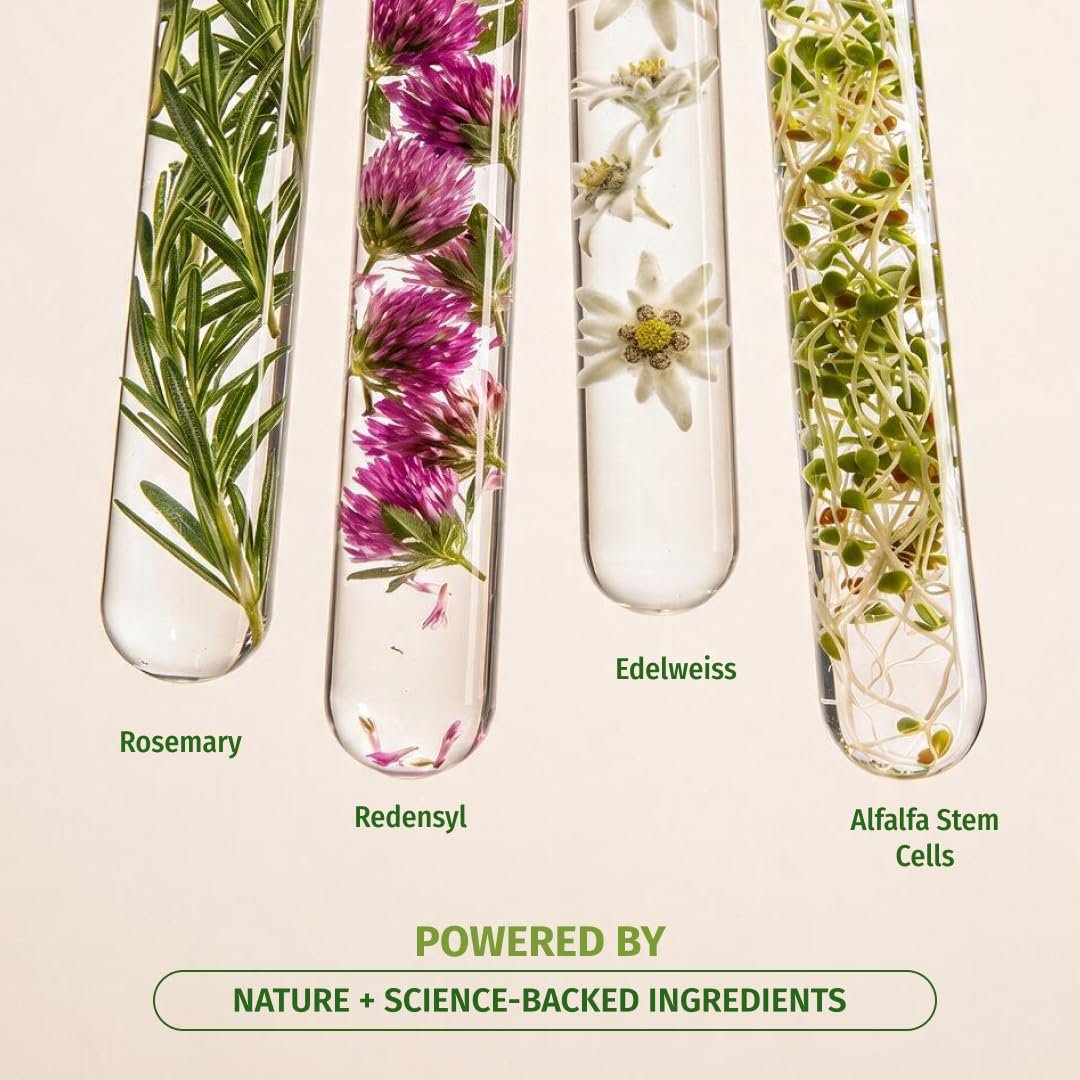 Vilvah Hair Growth Serum | Redensyl & Rosemary Serum for Hair Fall Control & Improved Hair Density | Supports Healthier Hair Growth & Stronger Hair | Nourishes Scalp & Balances Scalp Ecosyst thumbnail