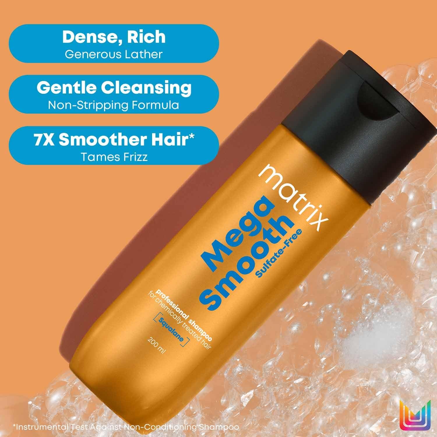 Matrix Mega Smooth Sulfate-free Shampoo and Conditioner | For Colored & Chemically Treated Hair thumbnail