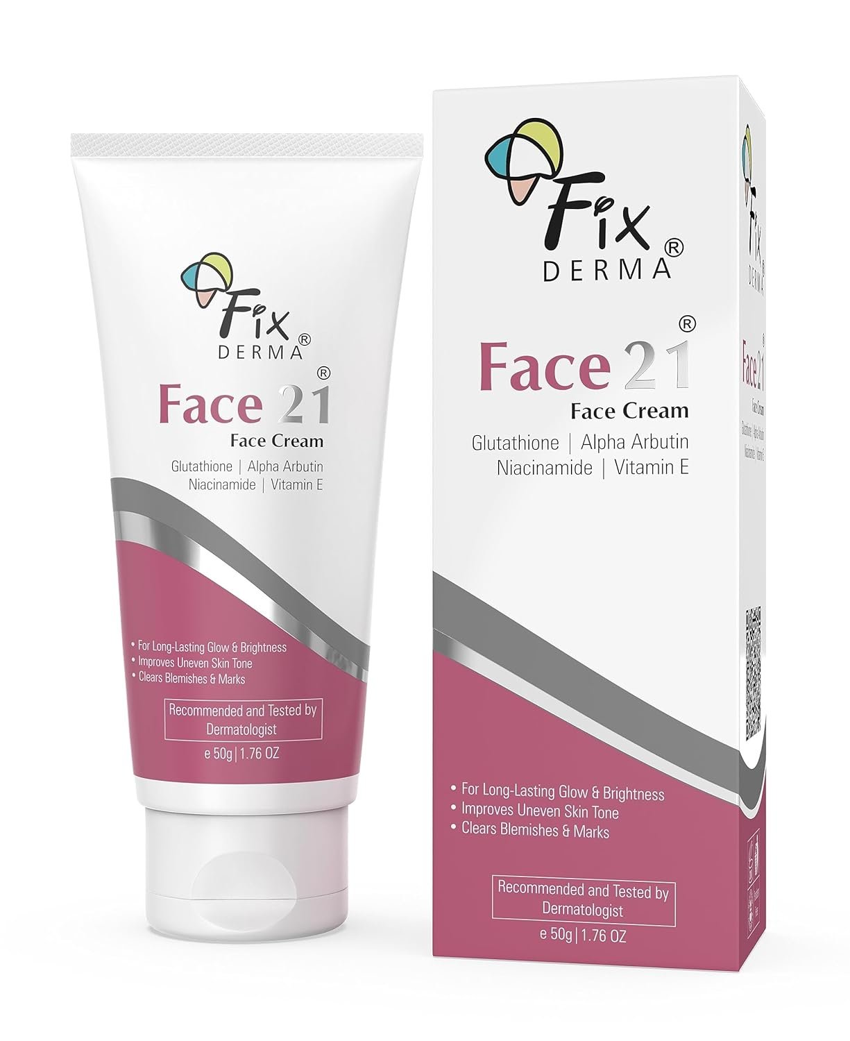 Fixderma 2% Niacinamide Face 21 Cream with Alpha Arbutin | Anti Ageing Cream for Women | Reduces Wrinkles and Fine Lines - 50 gm