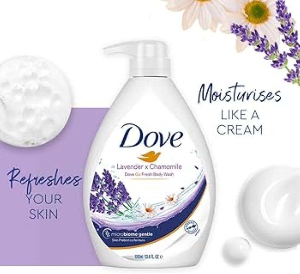 Dove Lavender & Chamomile Go Fresh Body Wash with Relaxing Floral Scent, 1L thumbnail