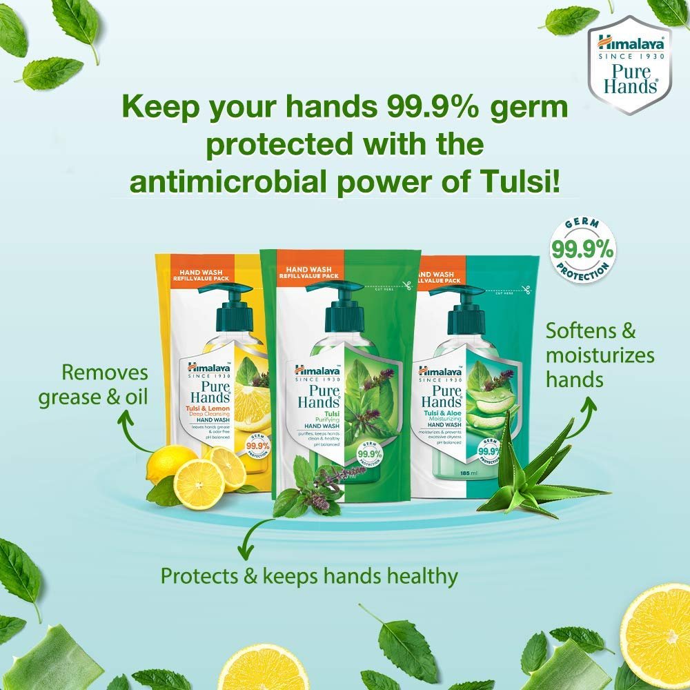 Himalaya Pure Hands | Moisturizing Tulsi and Aloe Hand Wash Refill - 750 ml thumbnail