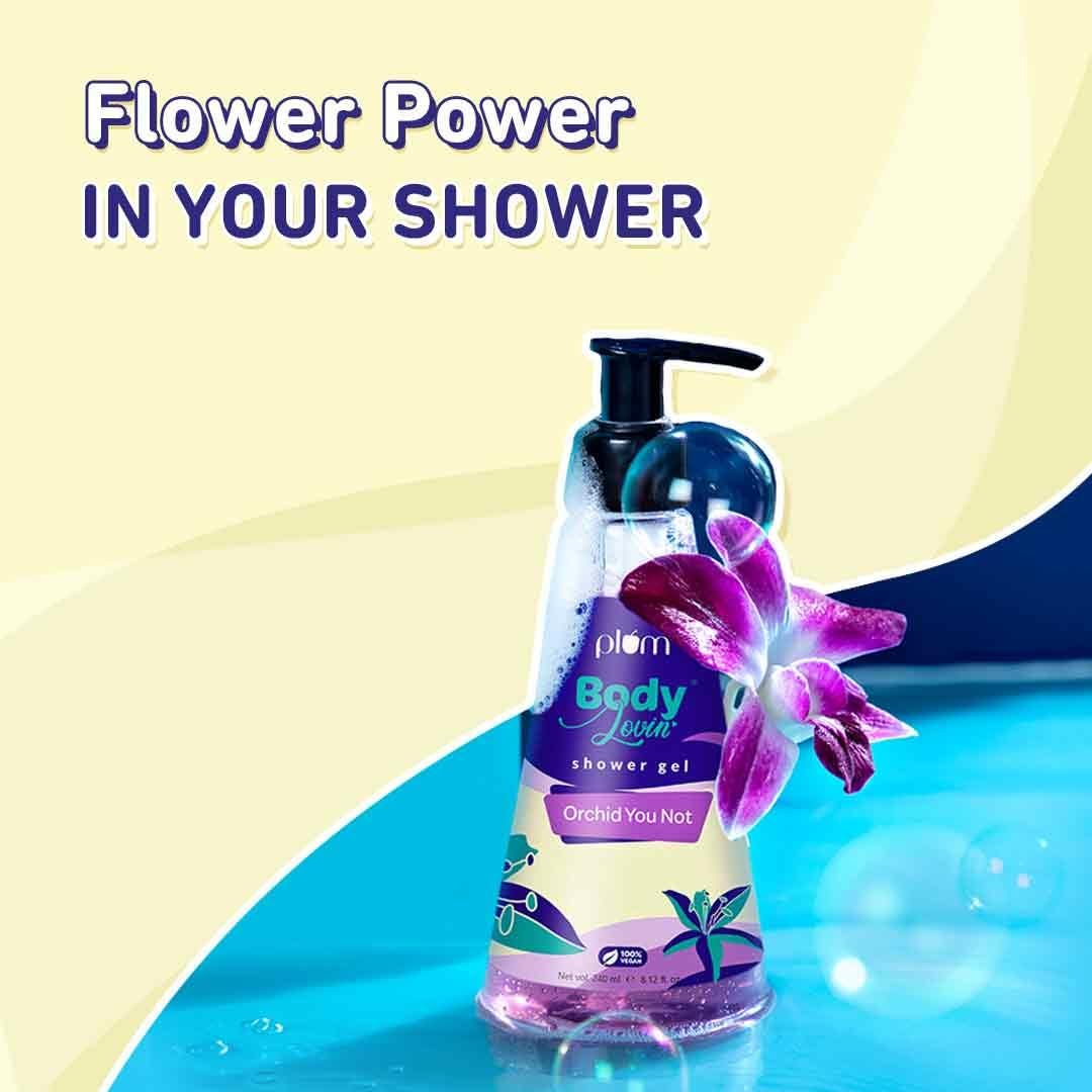 Plum BodyLovin' Orchid-You-Not Shower Gel | SLS-Free Body Wash For Women | Long Lasting Fresh Floral Fragrance | Aloe-Infused Nourishing Body Cleanser For Soft & Smooth Skin (240 ml) thumbnail