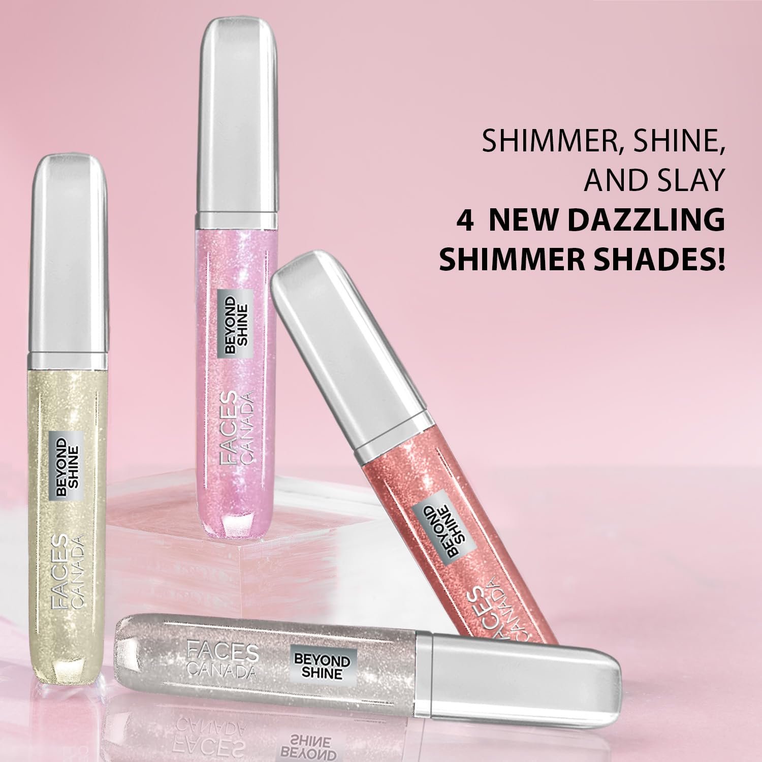 FACESCANADA Beyond Shine Lip Gloss - Moonbeam 08, 3.8ml | Lightweight Non-Sticky Luxurious Texture For Glossy Lips | Fuller, Supple & Plump Lips | 24HR Hydra thumbnail