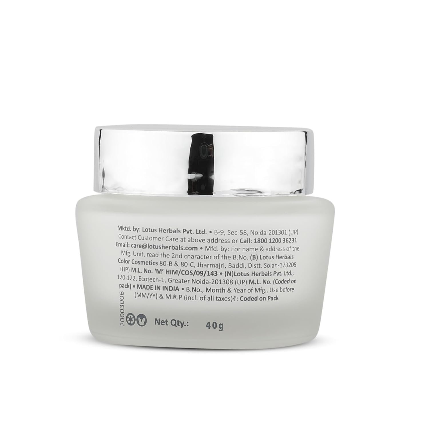 Lotus Herbals WhiteGlow Skin Whitening And Brightening Gel Cream 40g thumbnail