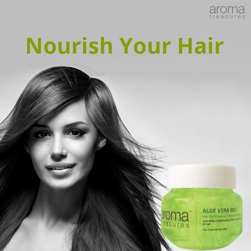 Aroma Treasures Aloe Vera Gel for Face, Body & Hair | Moisturizing & Hydrating Aloevera Gel | 98% Ingredients of Natural Origin | Pure Aloe Vera Gel for Skin, Hair & Pimples | 500g thumbnail