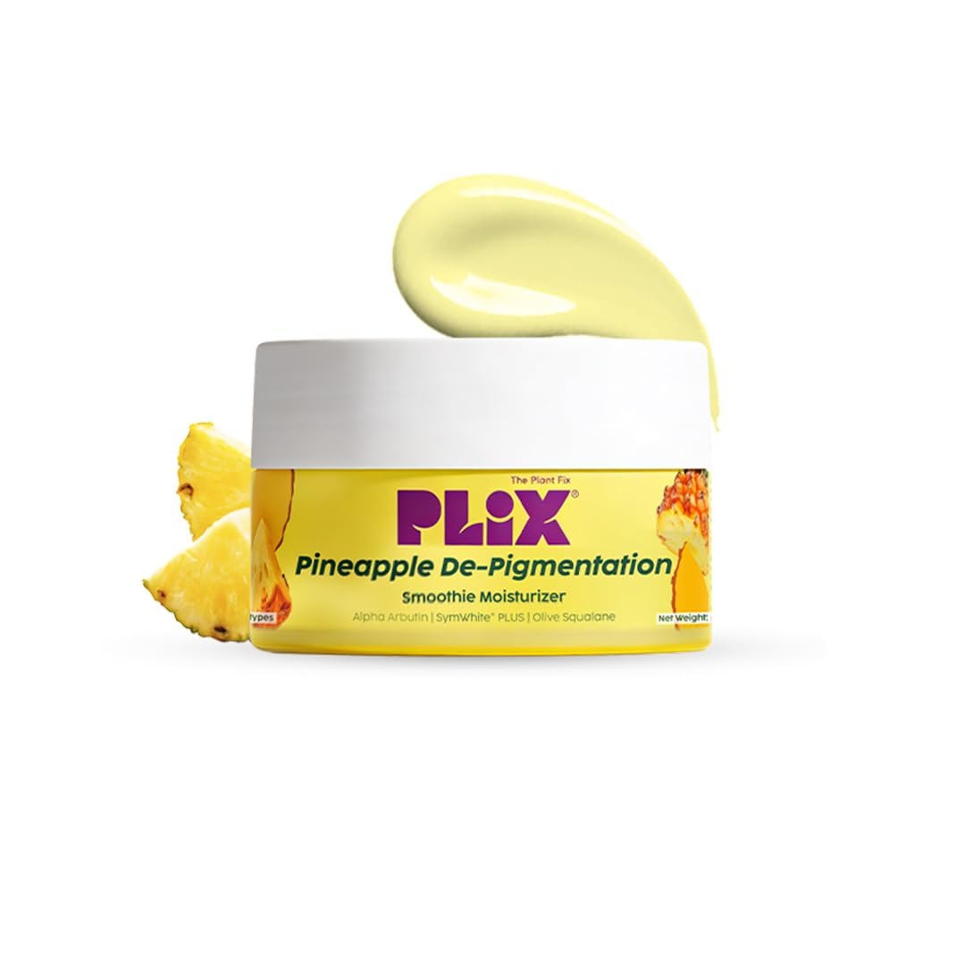 PLIX - THE PLANT FIX Skin Depigmentation Pineapple Face Cream| Hyperpigmentation,Tan Removal & dark Spot Corrector | With Alpha Arbutin & SymWhite PLUS For Radiant & Even Toned Skin | 50 g thumbnail