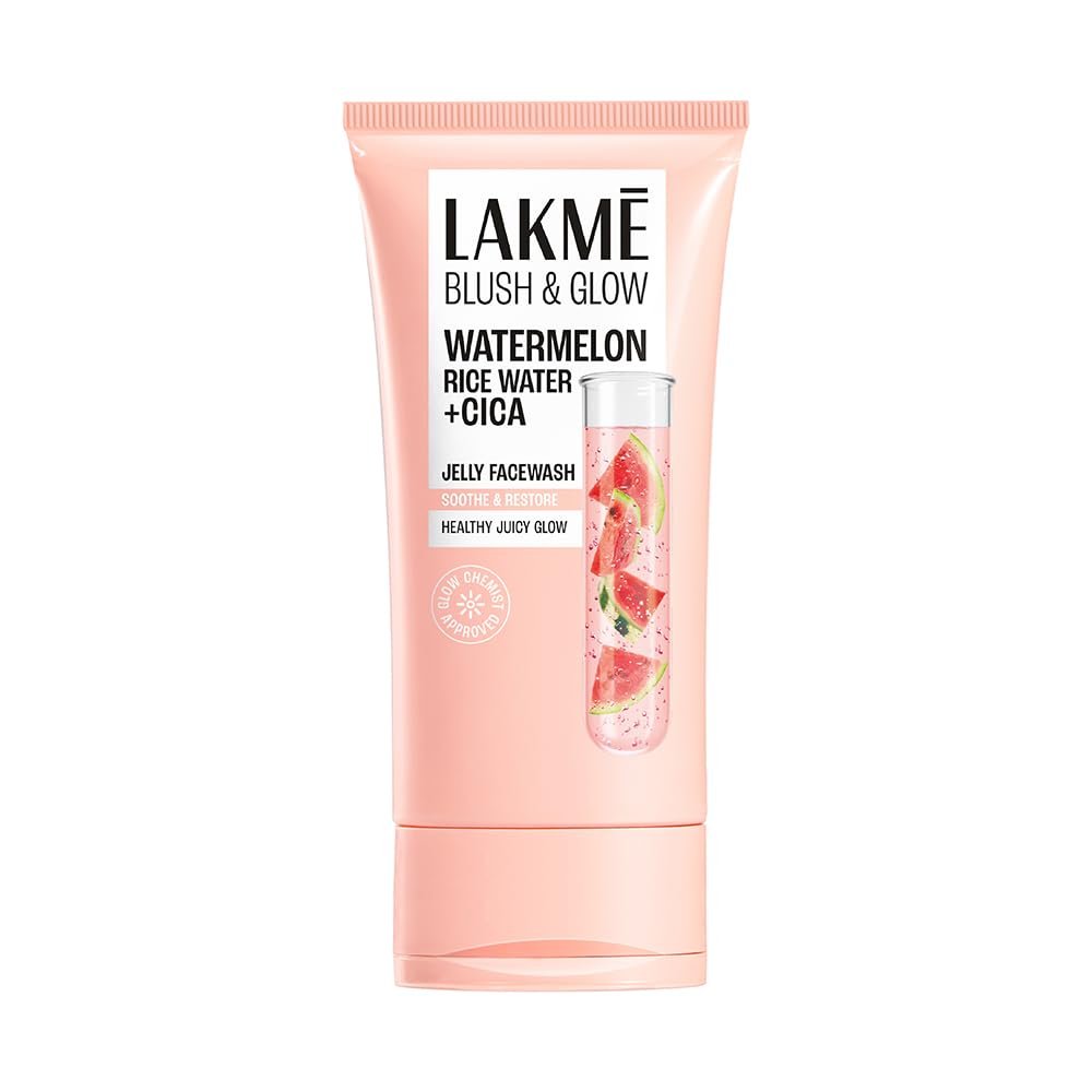 LAKME Blush & Glow, Gentle Jelly Face Wash, 100 g, for Fresh Visible Glow, with Avocado Matcha & Salicylic Acid, Unclogs Pores Effectively, Ideal for Oily & Combination Skin thumbnail
