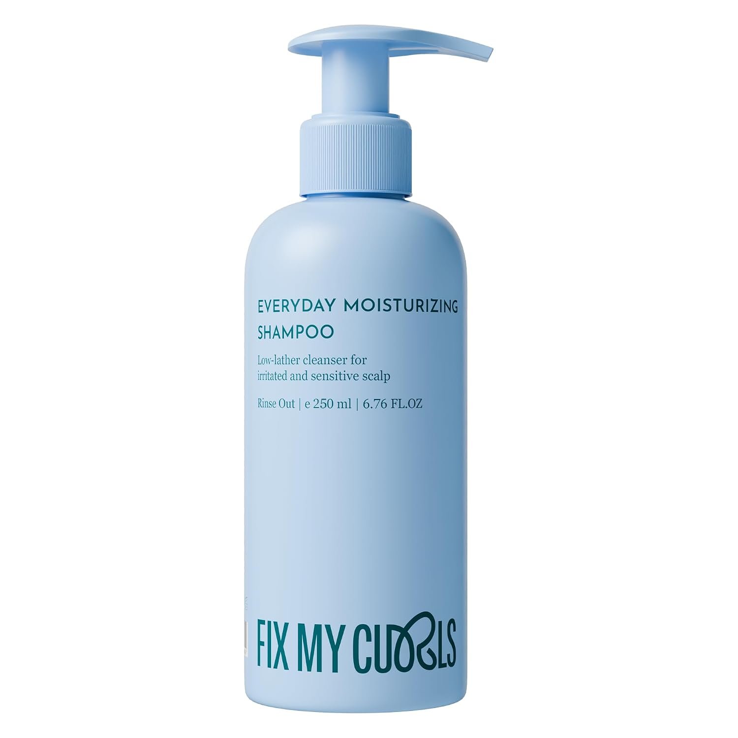 Fix My Curls Everyday Moisturizing Shampoo | For Thick Curly, Wavy & Dry Hair Types | Low Lather, Kid Friendly, Sulphate Free Co-Wash | Cruelty, Paraben & Silicone Free| 250ml