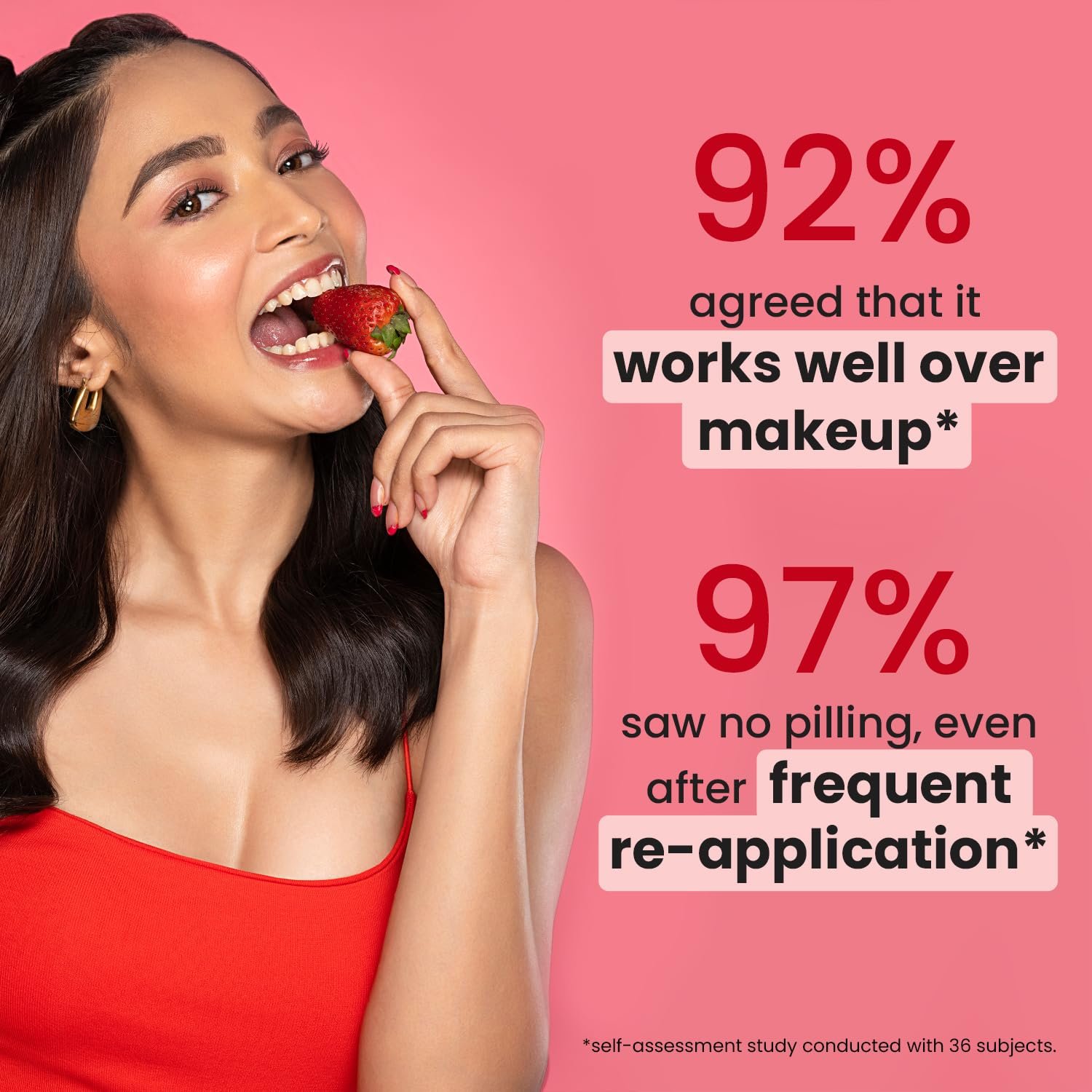Dot & Key Strawberry Dew SPF 50 Sunscreen Air Light | SPF 50 PA+++ In-Vivo Tested | Broad Spectrum | UVA / UVB Rays Protection | With Hyaluronic & Ceramide for Hydration & Skin Barrier | 20g thumbnail